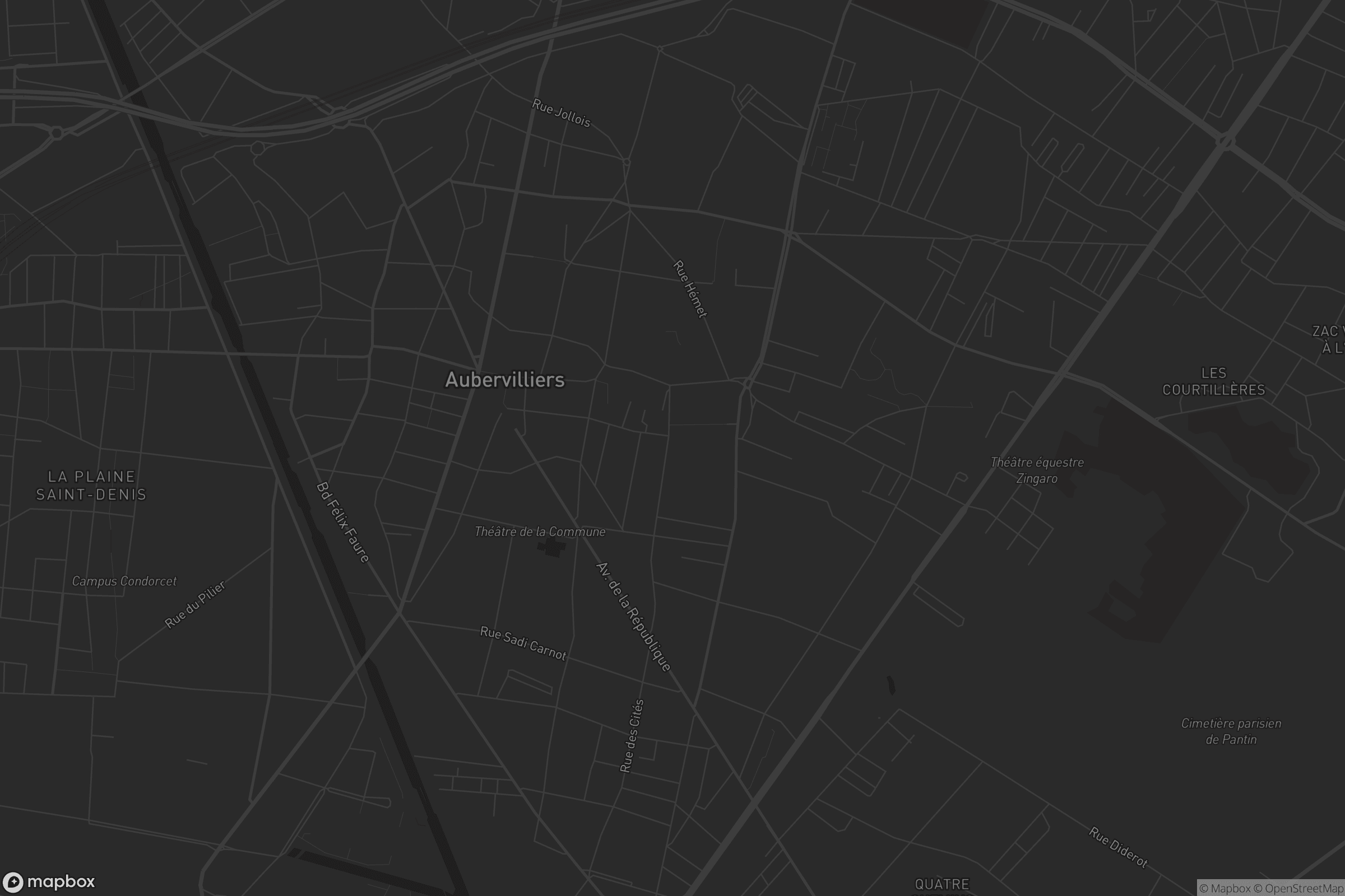 Carte de Aubervilliers