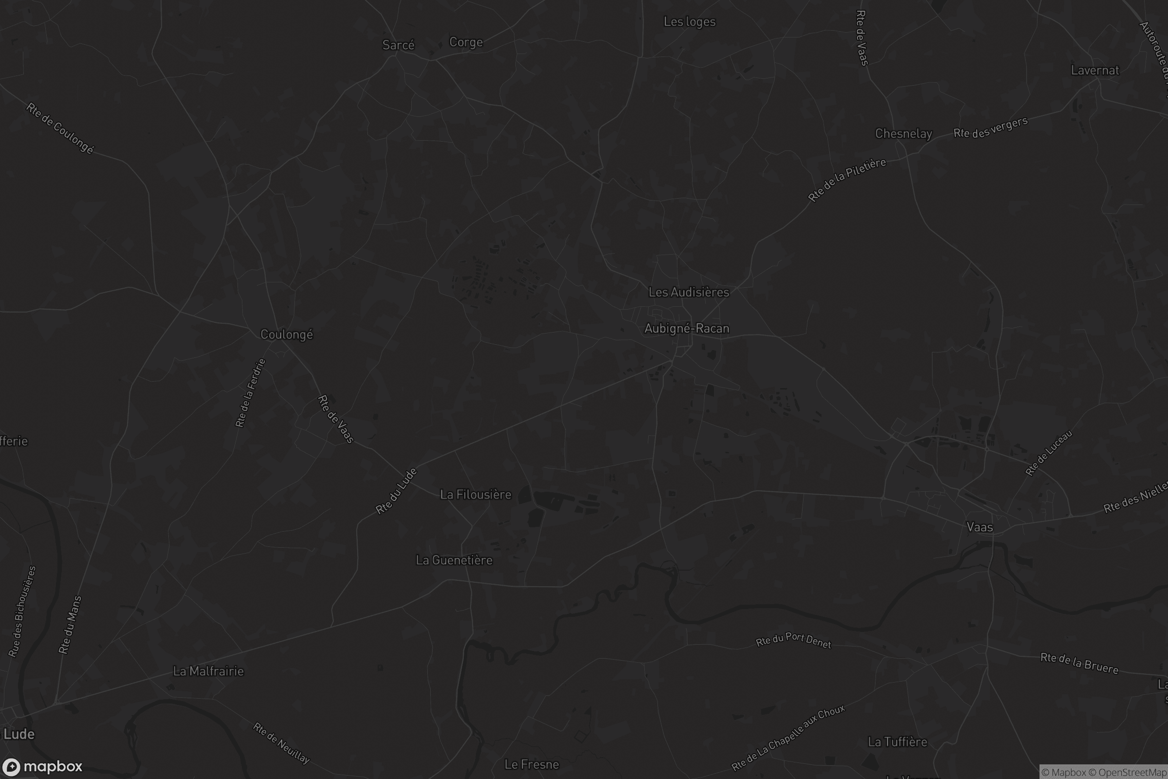 Carte de Aubigné-Racan