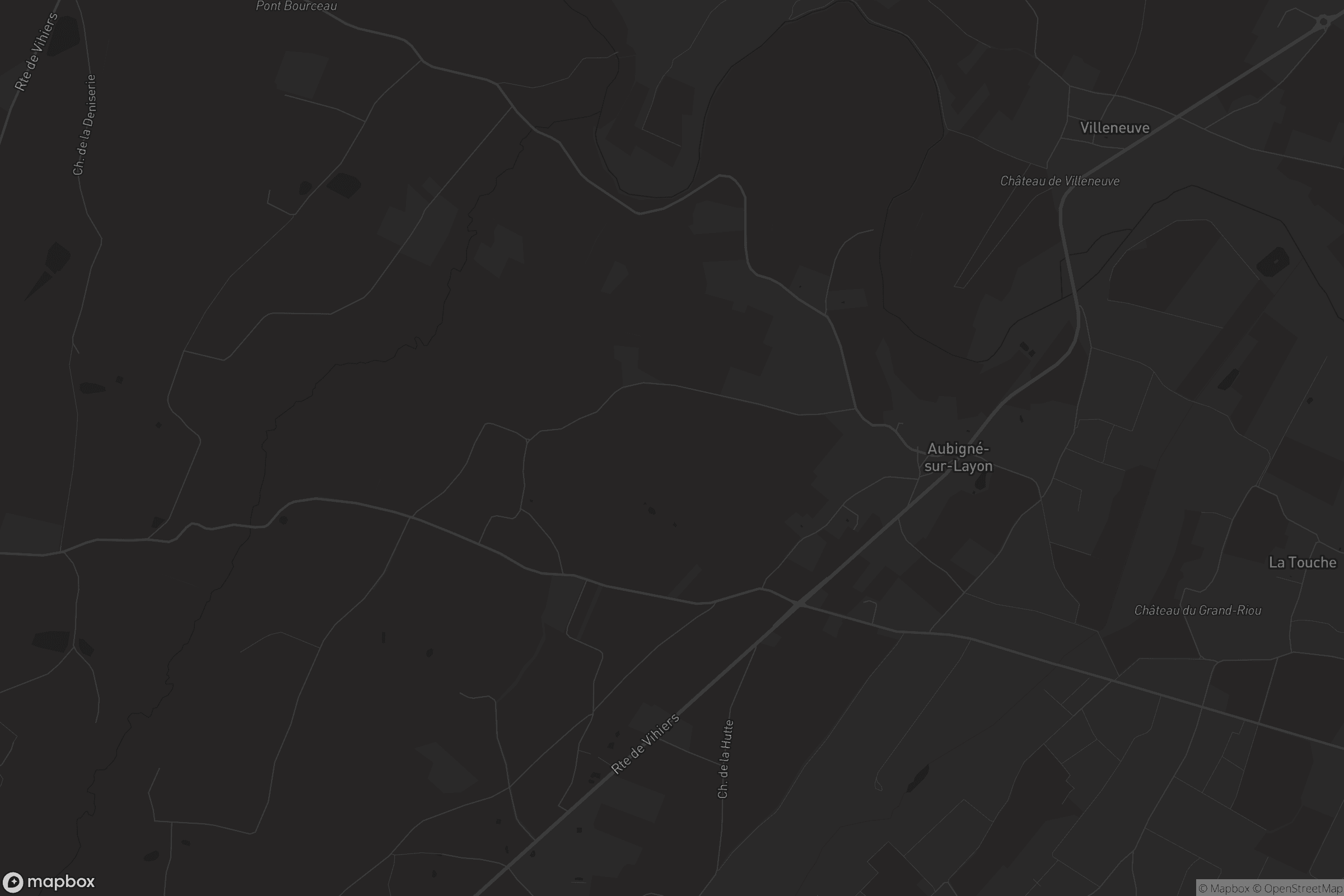 Carte de Aubigné-sur-Layon