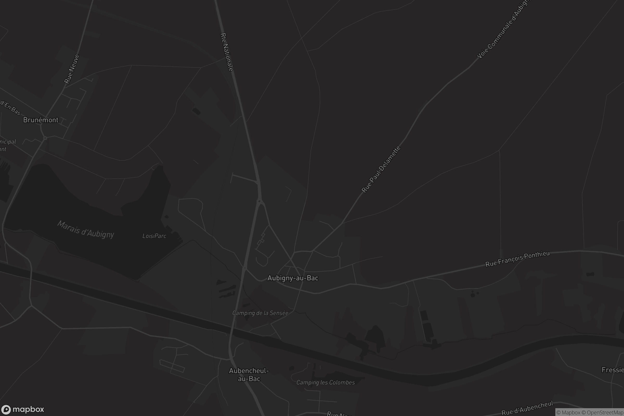 Carte de Aubigny-au-Bac