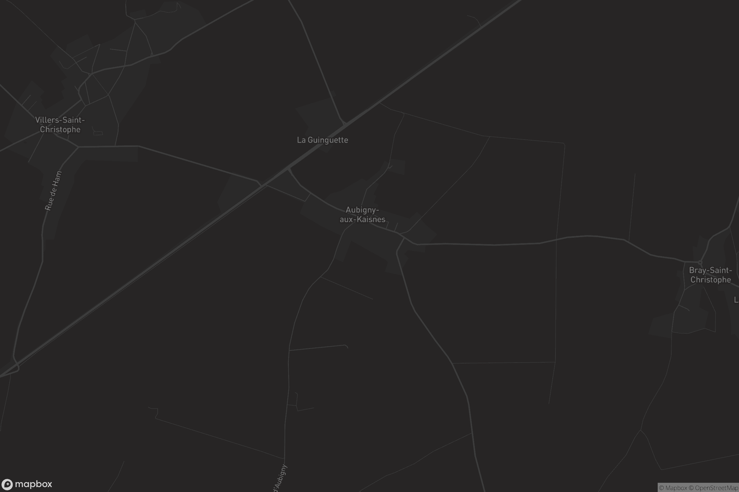 Carte de Aubigny-aux-Kaisnes