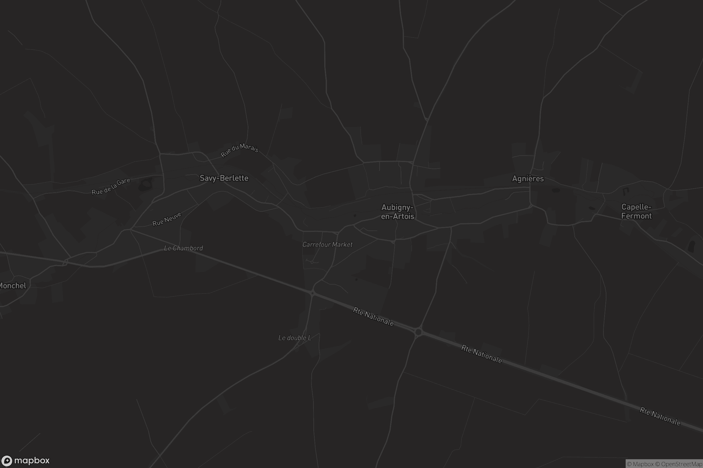 Carte de Aubigny-en-Artois