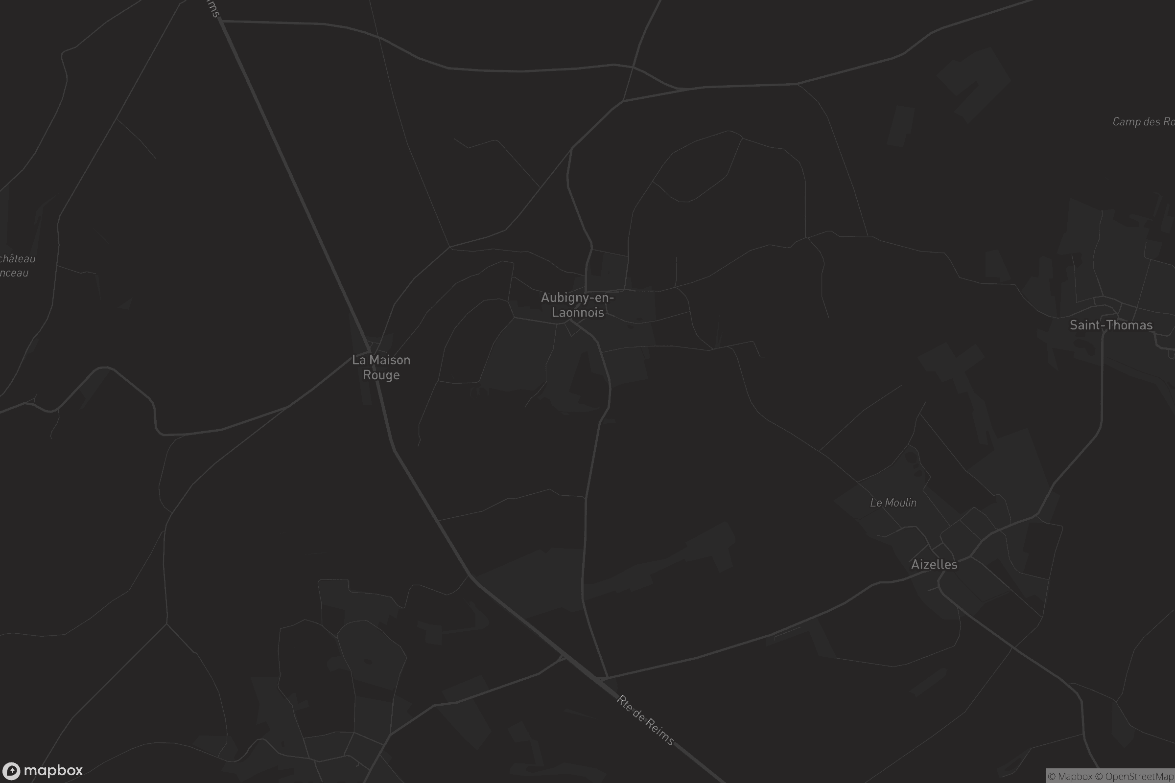 Carte de Aubigny-en-Laonnois