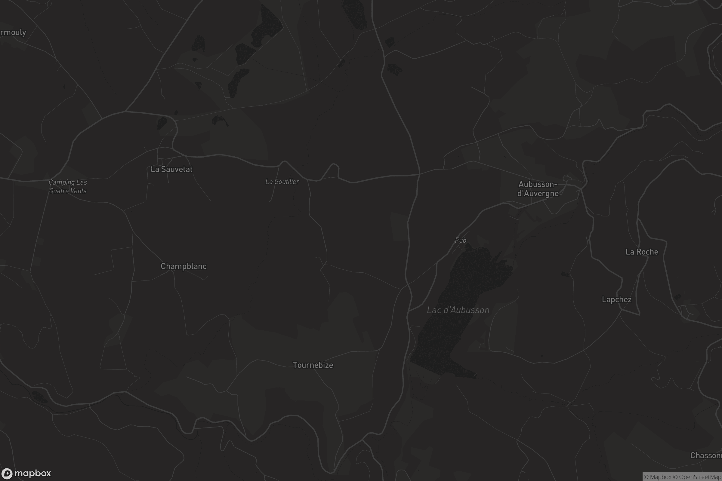 Carte de Aubusson-d'Auvergne