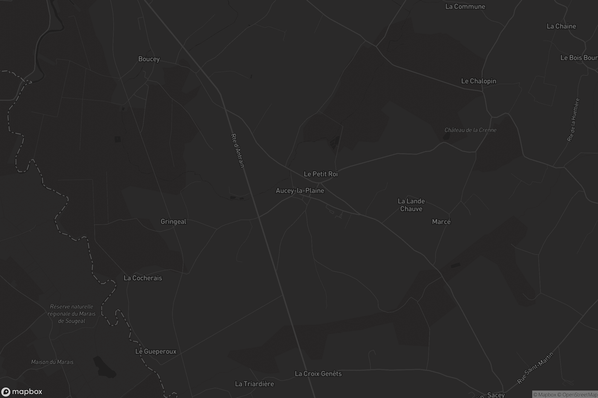 Carte de Aucey-la-Plaine