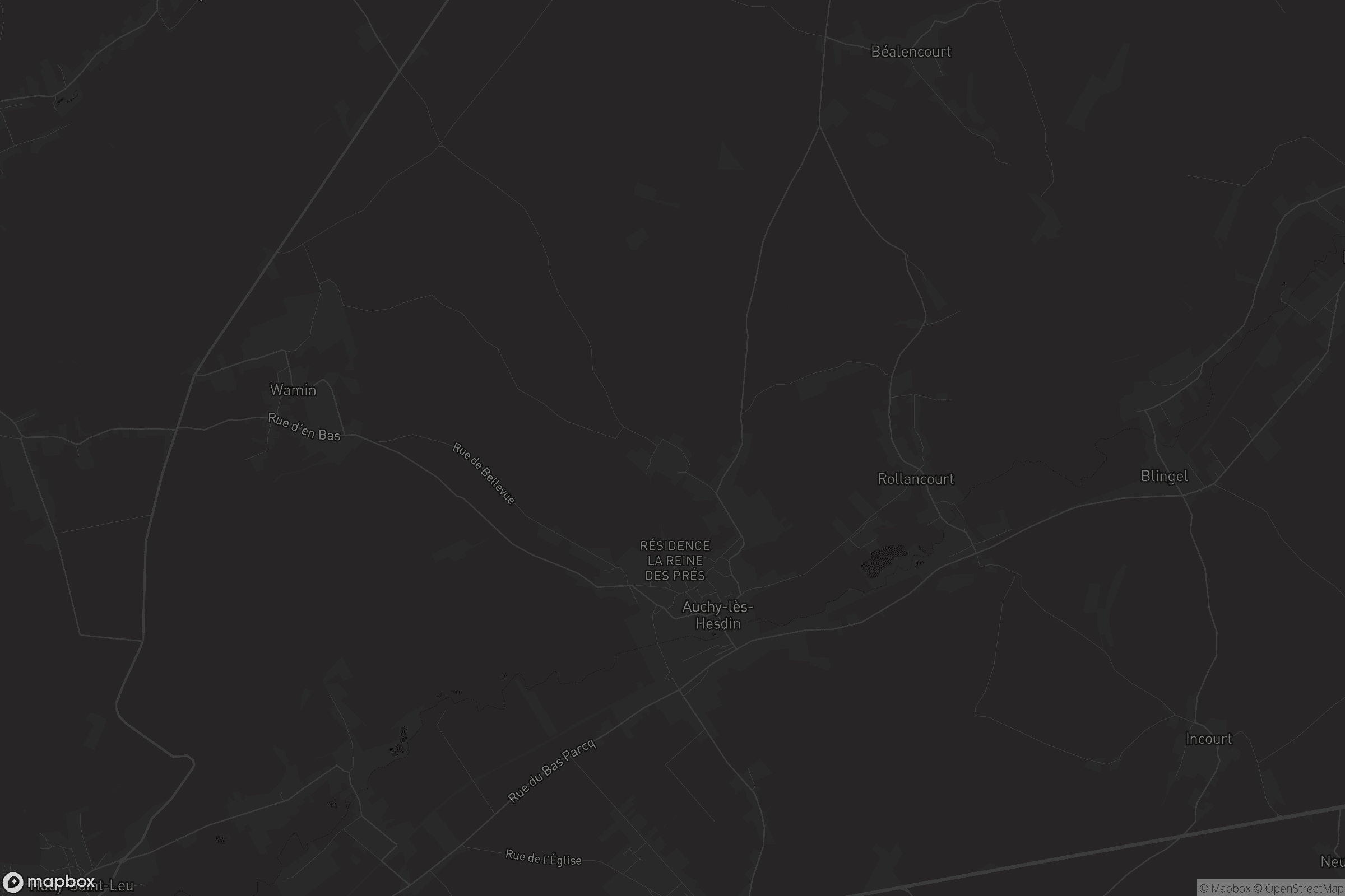 Carte de Auchy-lès-Hesdin