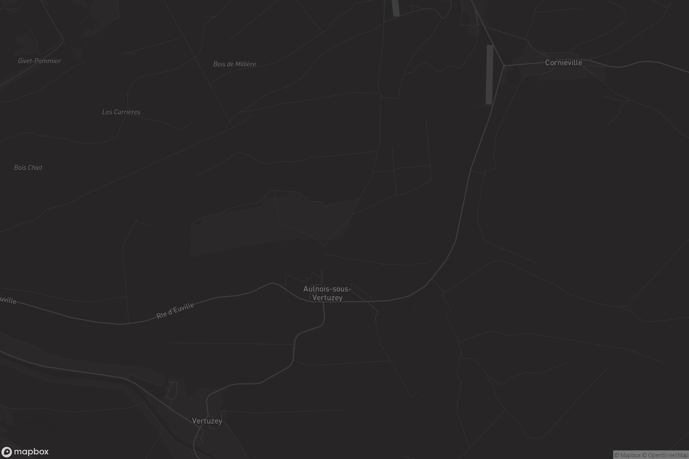 Carte de Aulnois-sous-Vertuzey