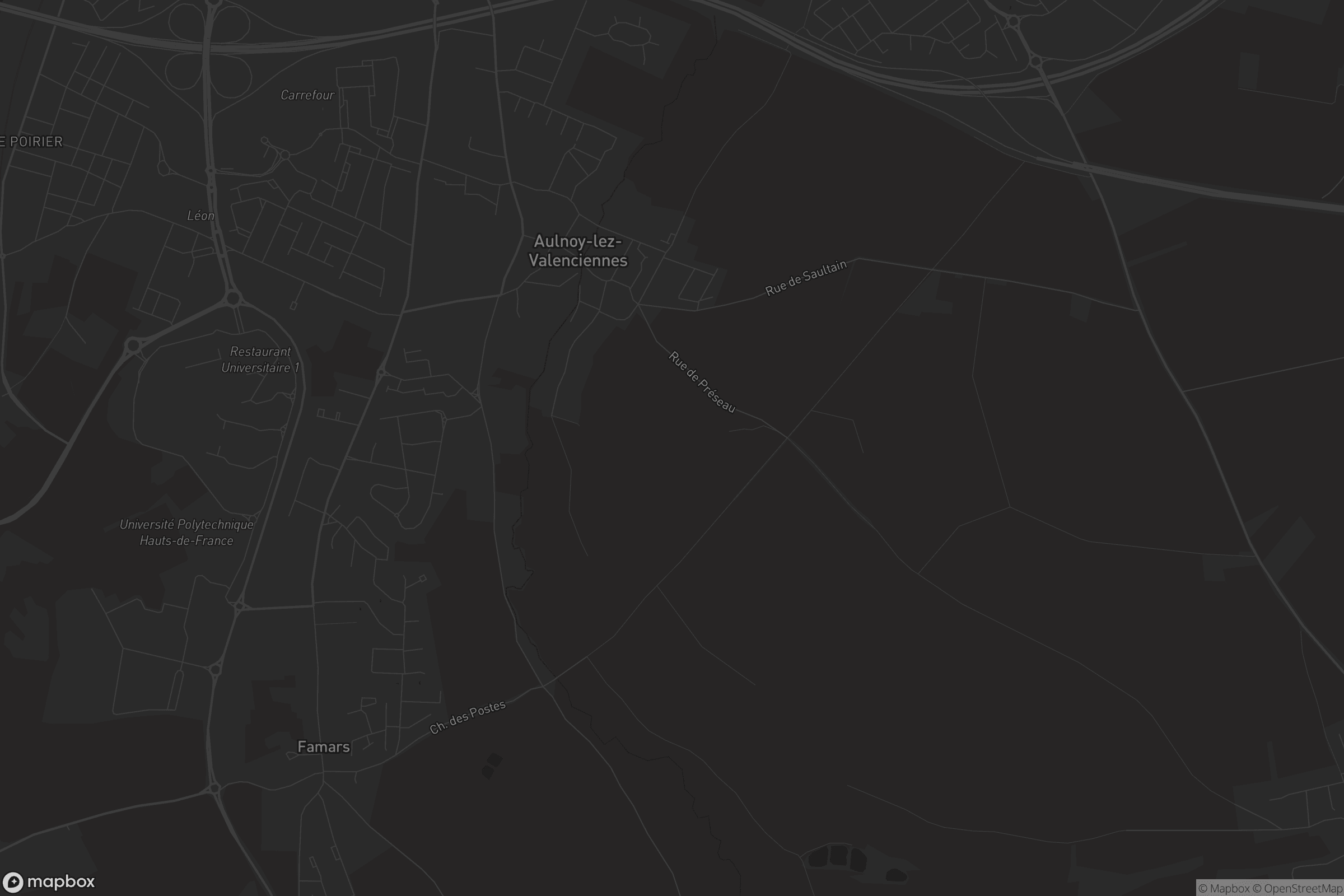 Carte de Aulnoy-lez-Valenciennes