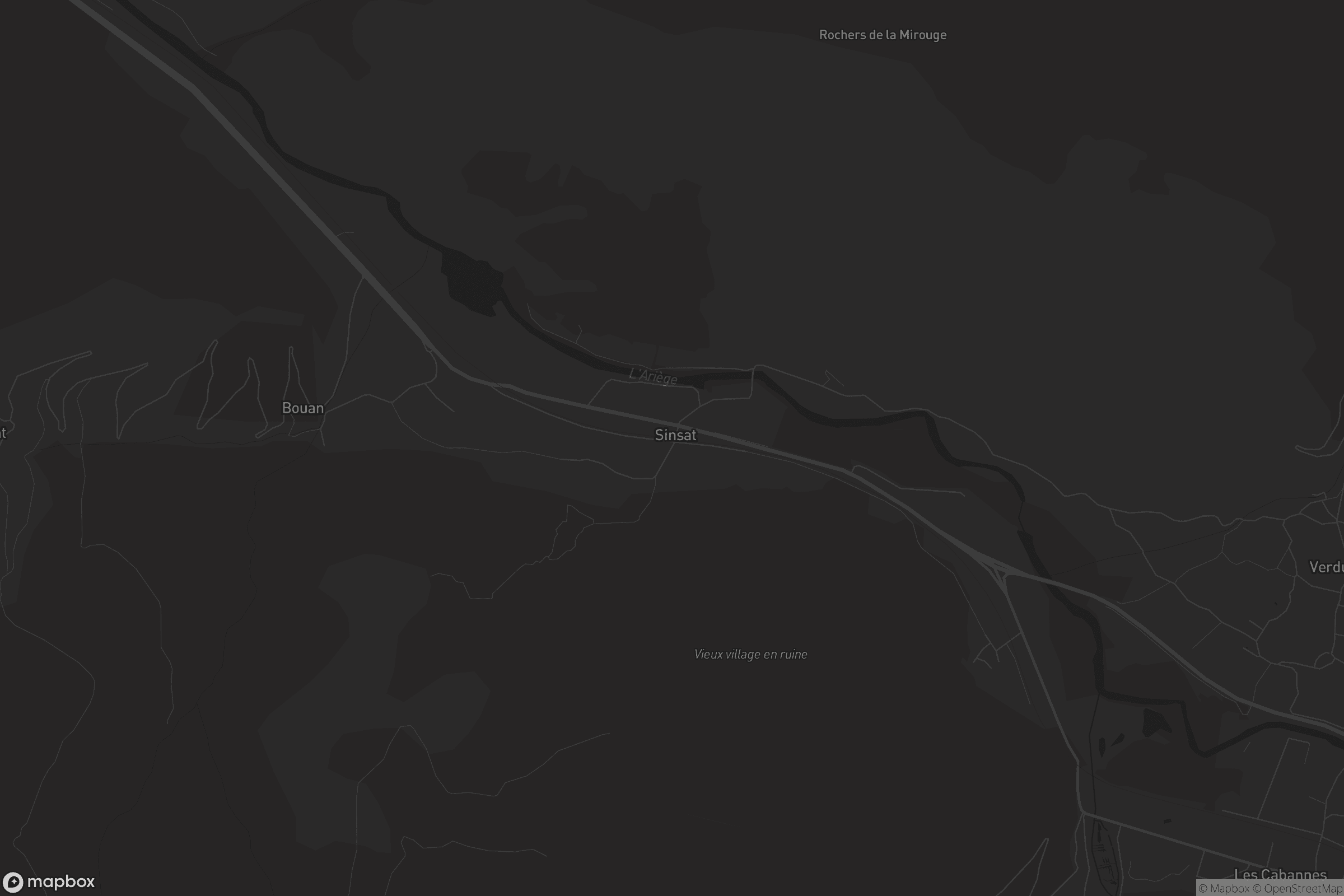 Carte de Aulos-Sinsat