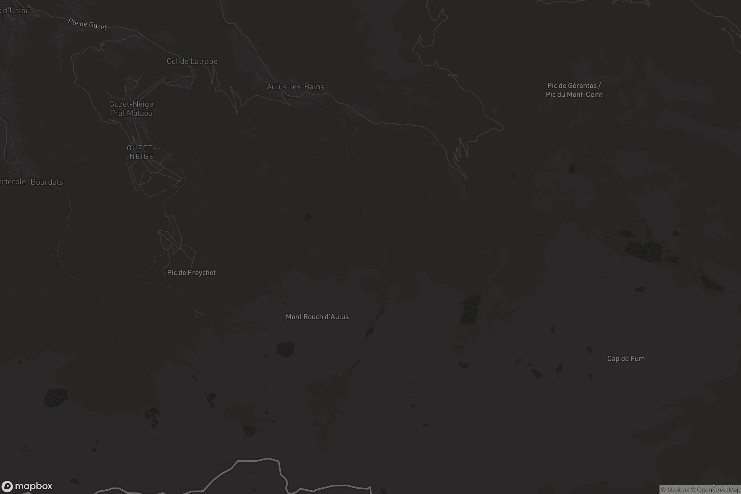 Carte de Aulus-les-Bains