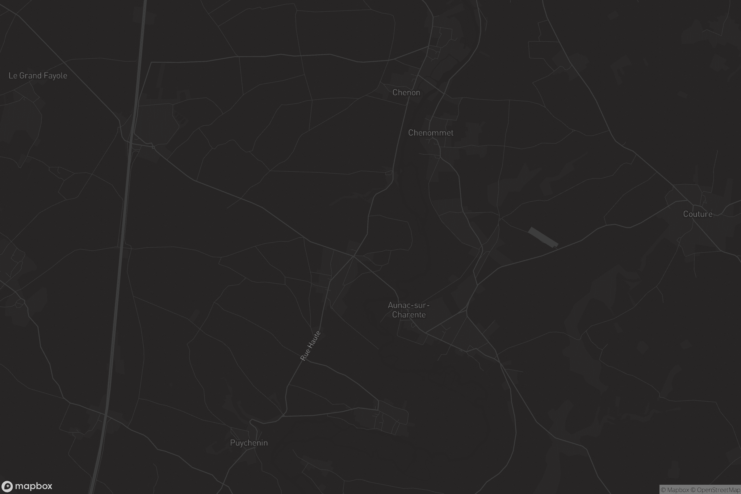 Carte de Aunac-sur-Charente