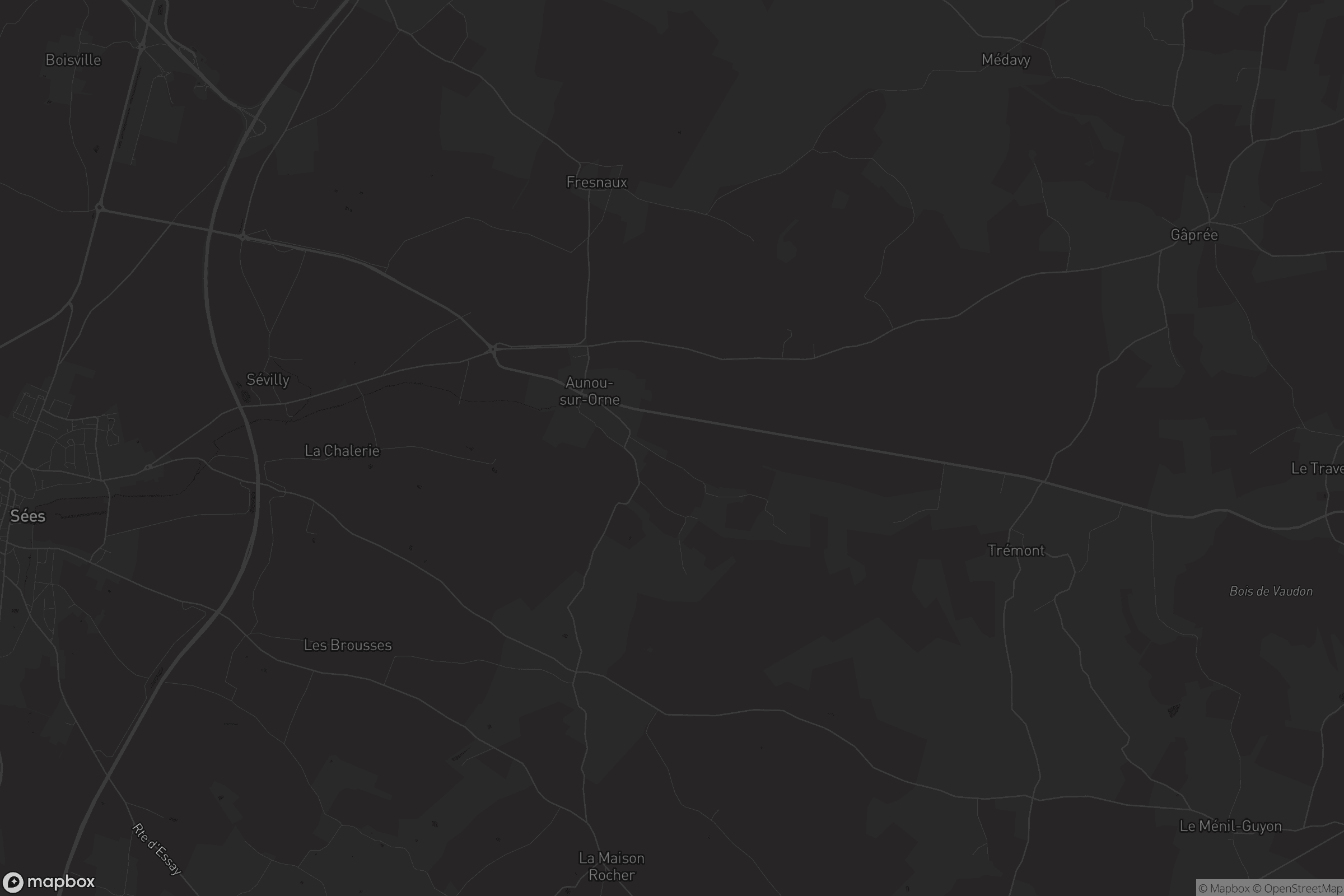 Carte de Aunou-sur-Orne