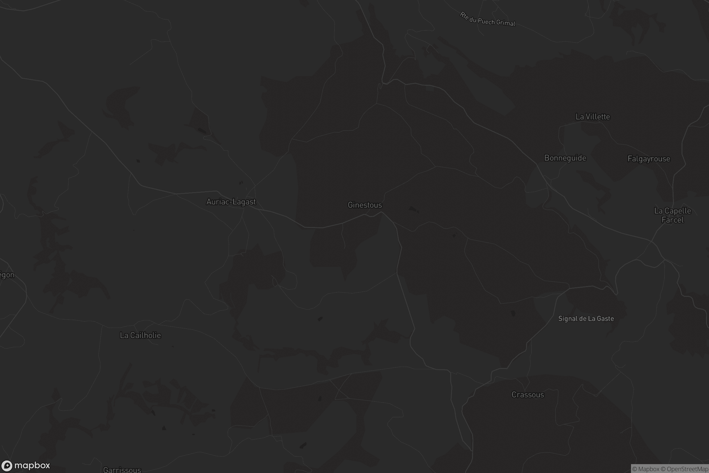 Carte de Auriac-Lagast