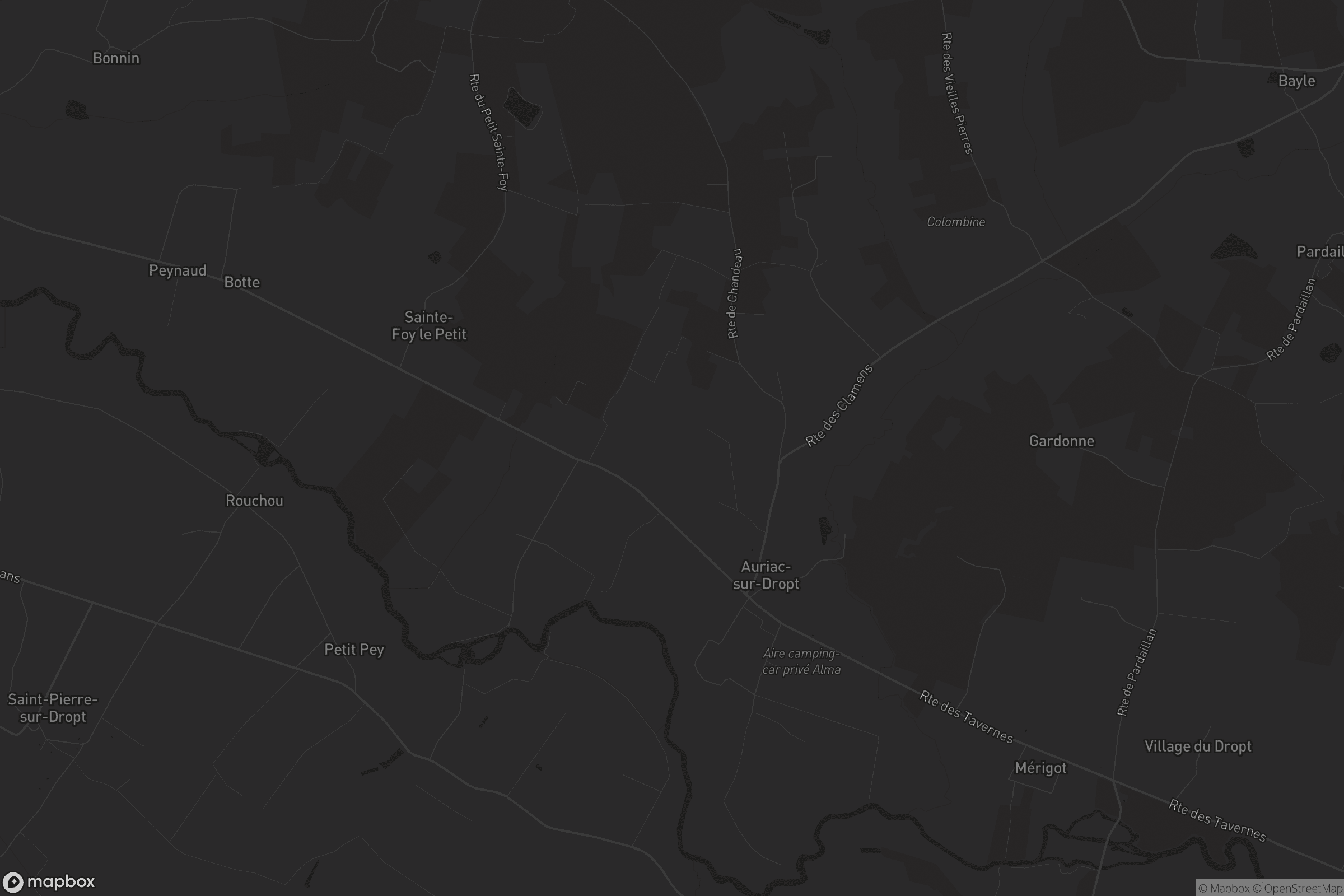 Carte de Auriac-sur-Dropt