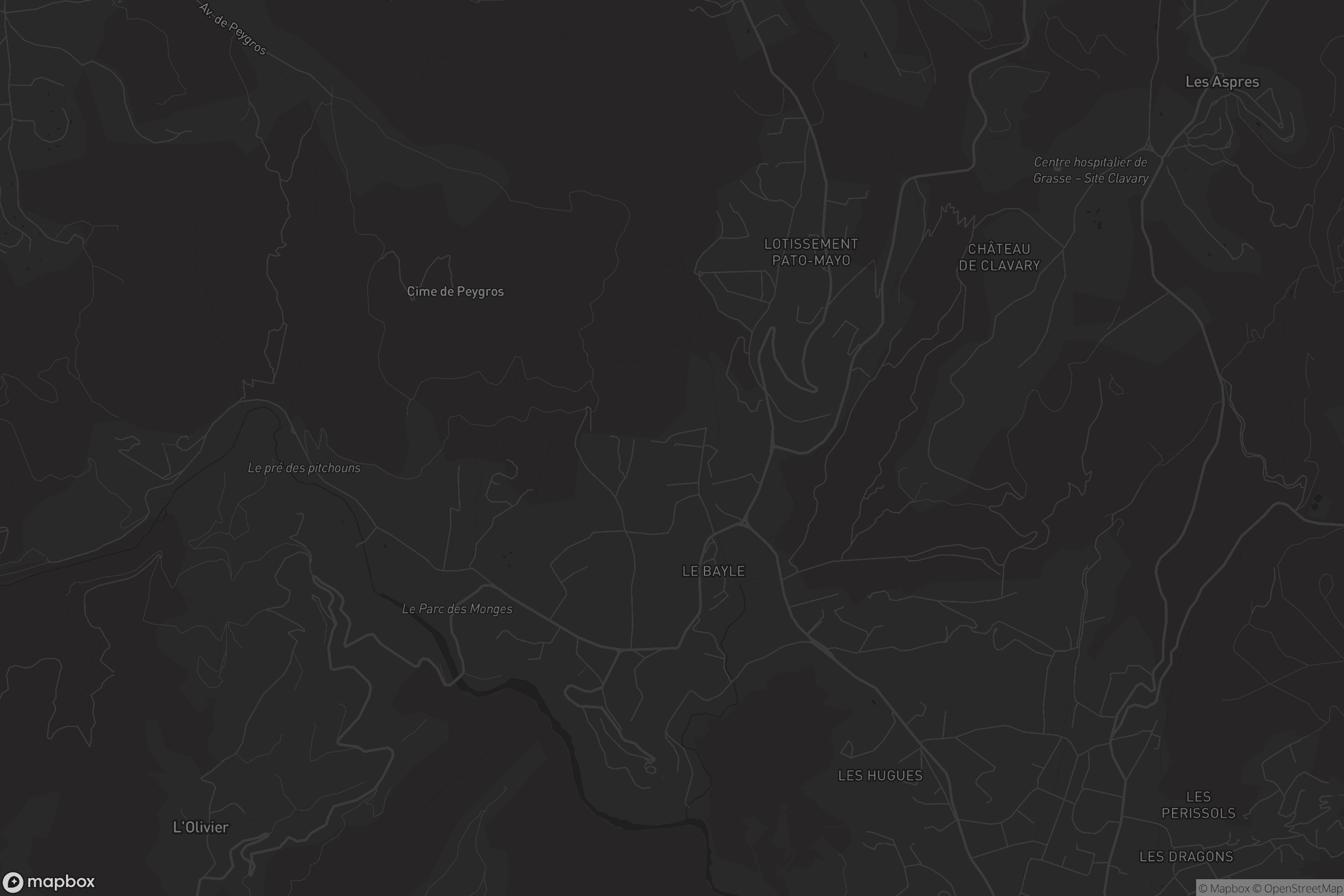 Carte de Auribeau-sur-Siagne