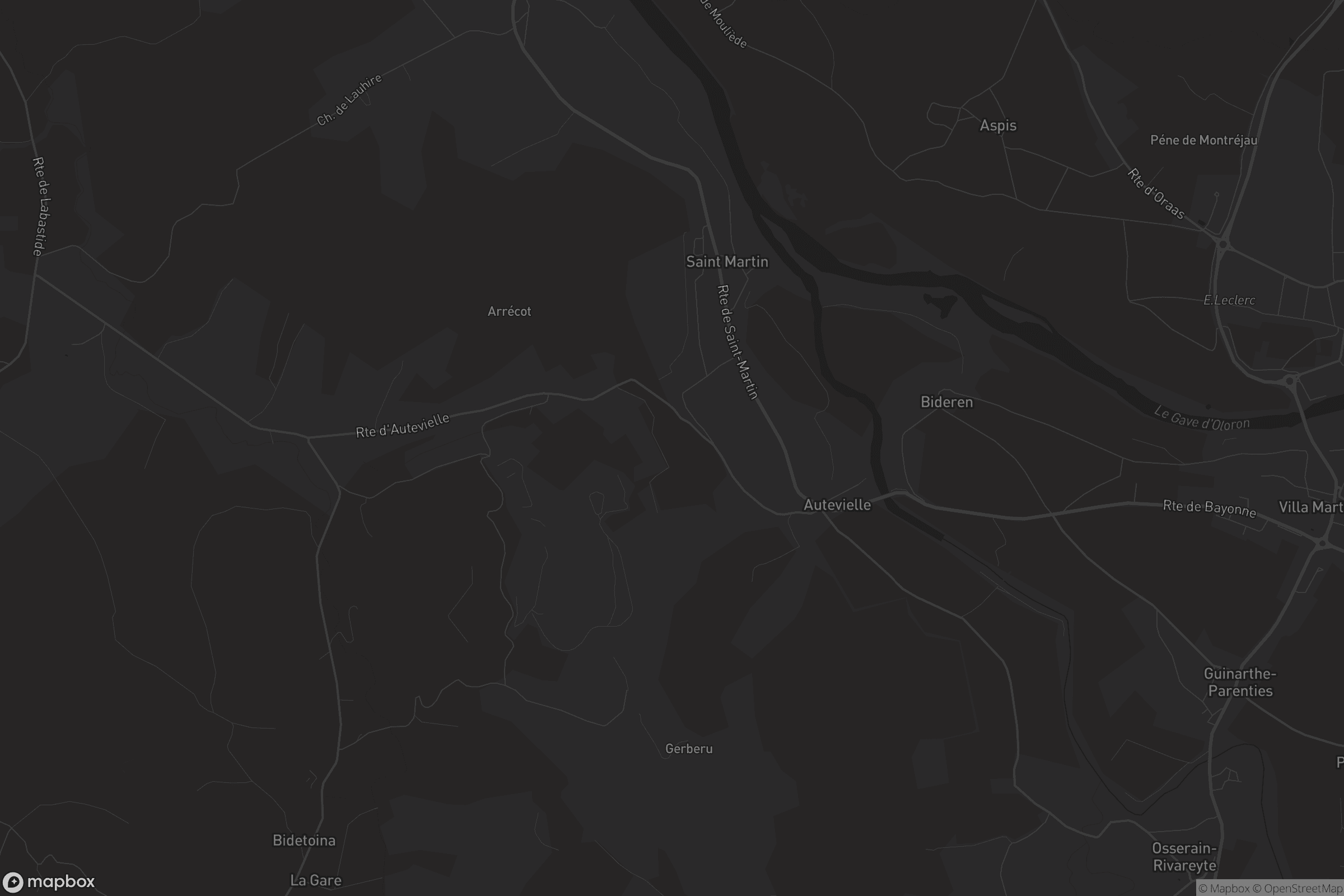 Carte de Autevielle-Saint-Martin-Bideren