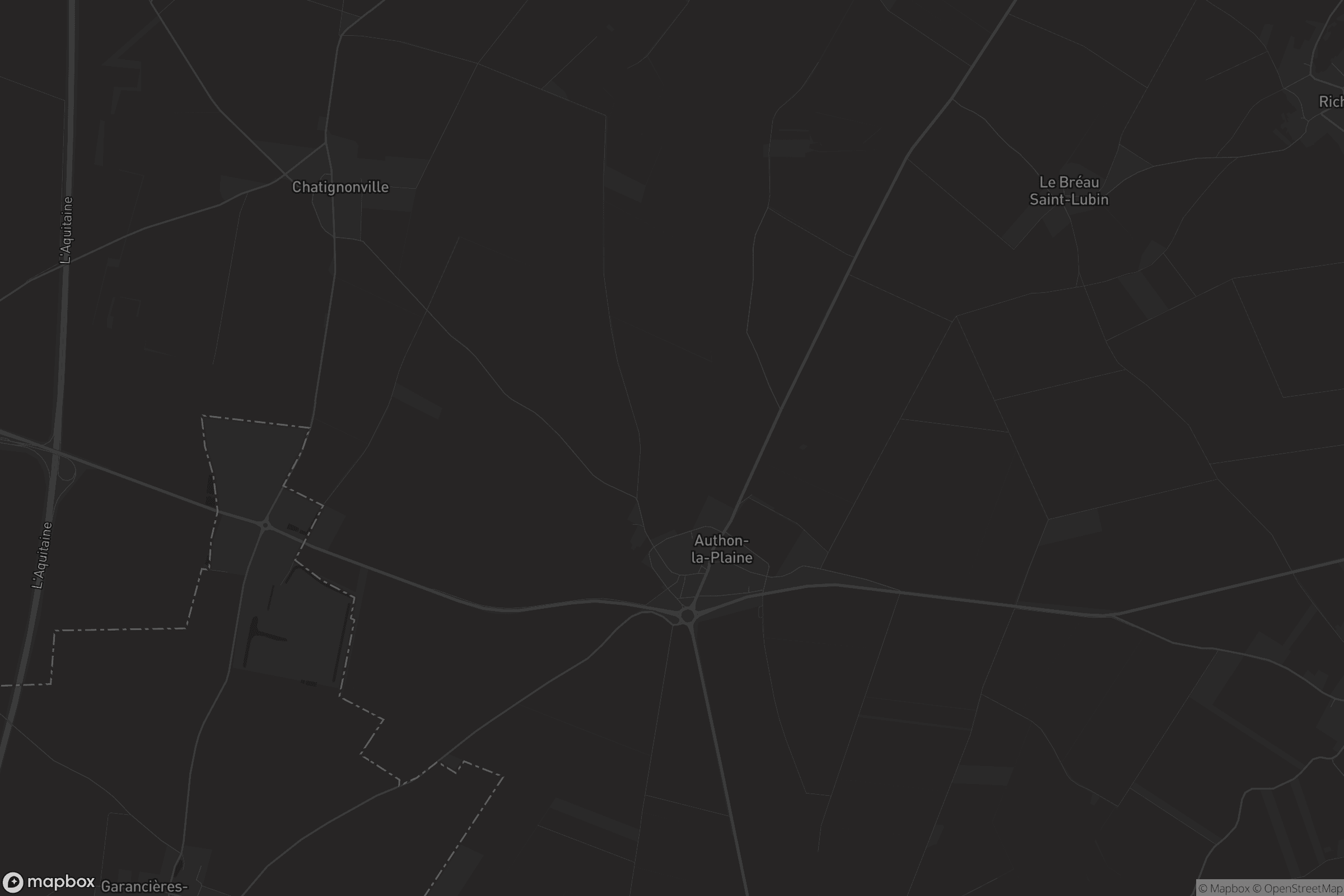 Carte de Authon-la-Plaine