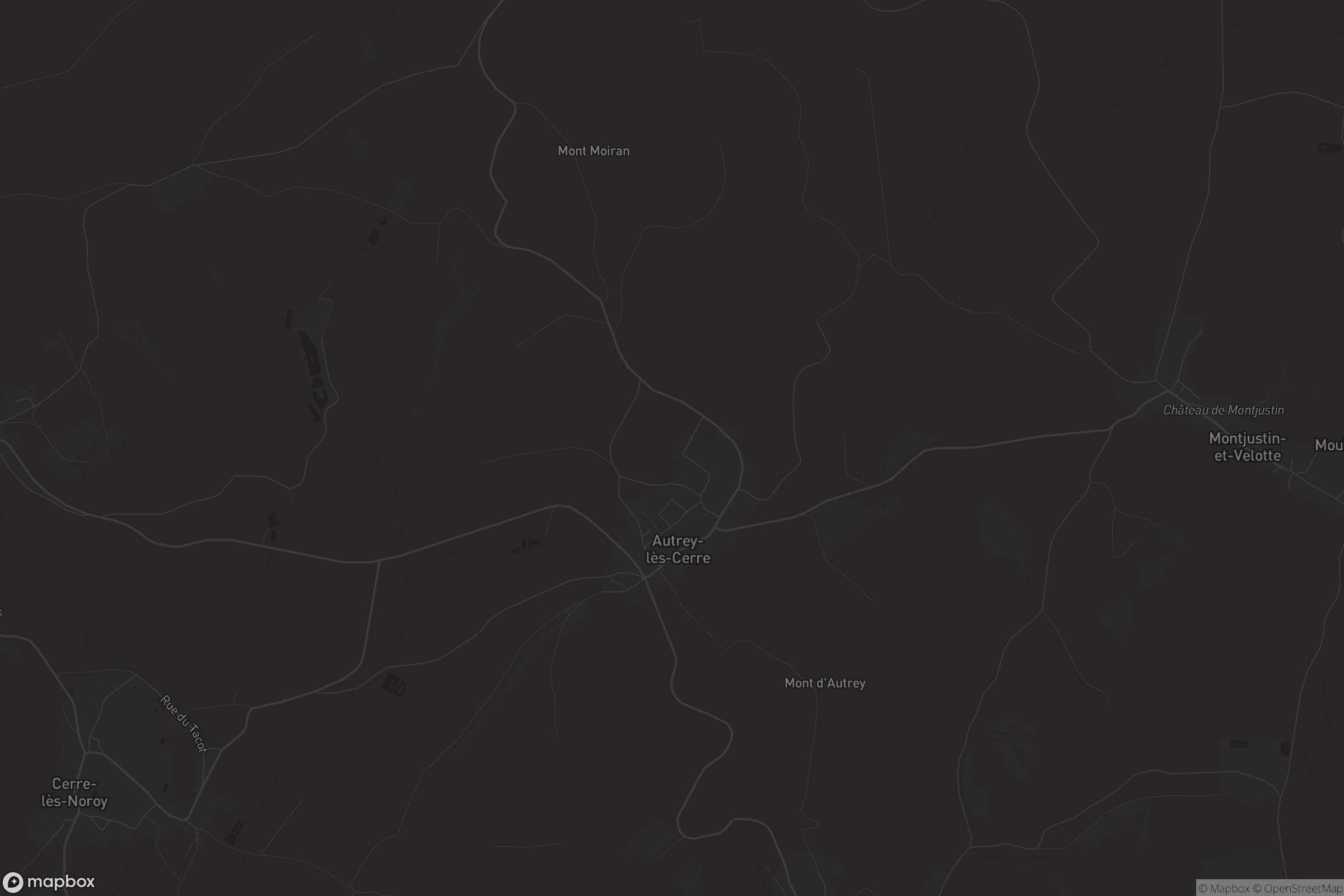 Carte de Autrey-lès-Cerre