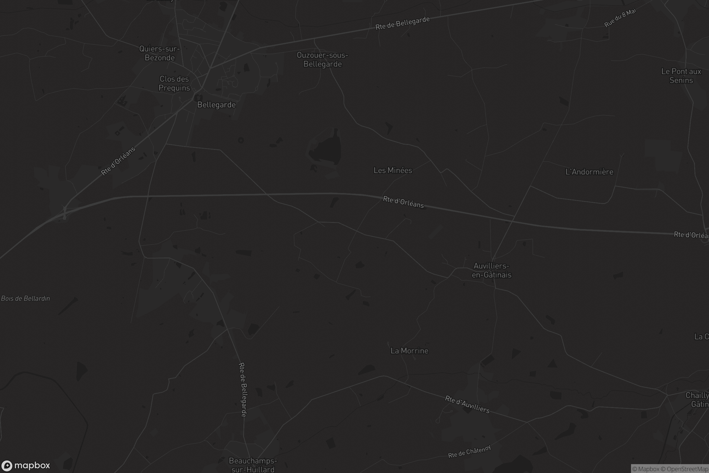 Carte de Auvilliers-en-Gâtinais