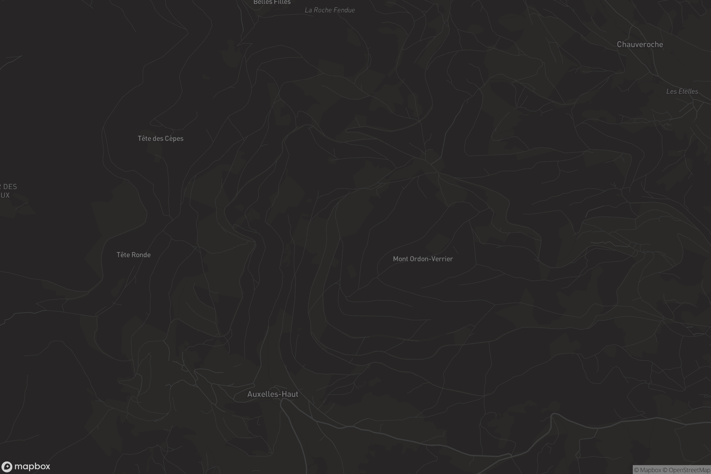 Carte de Auxelles-Haut