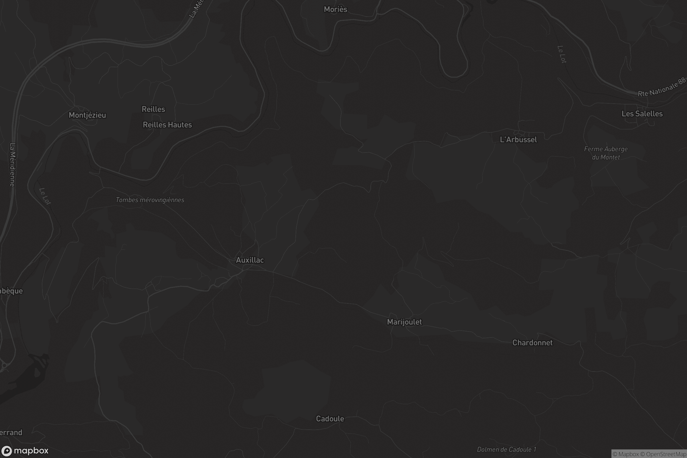Carte de Auxillac
