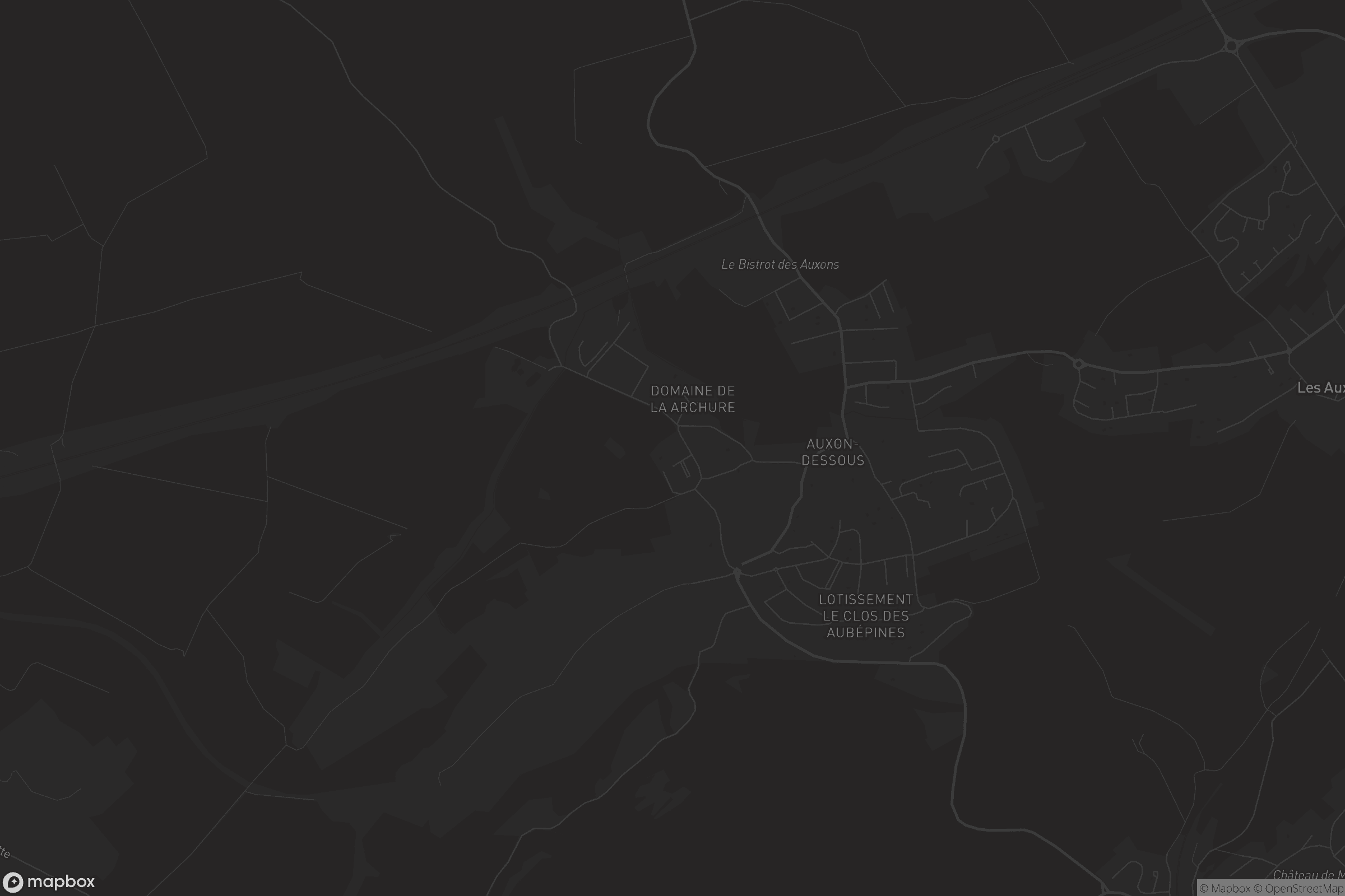 Carte de Auxon-Dessous