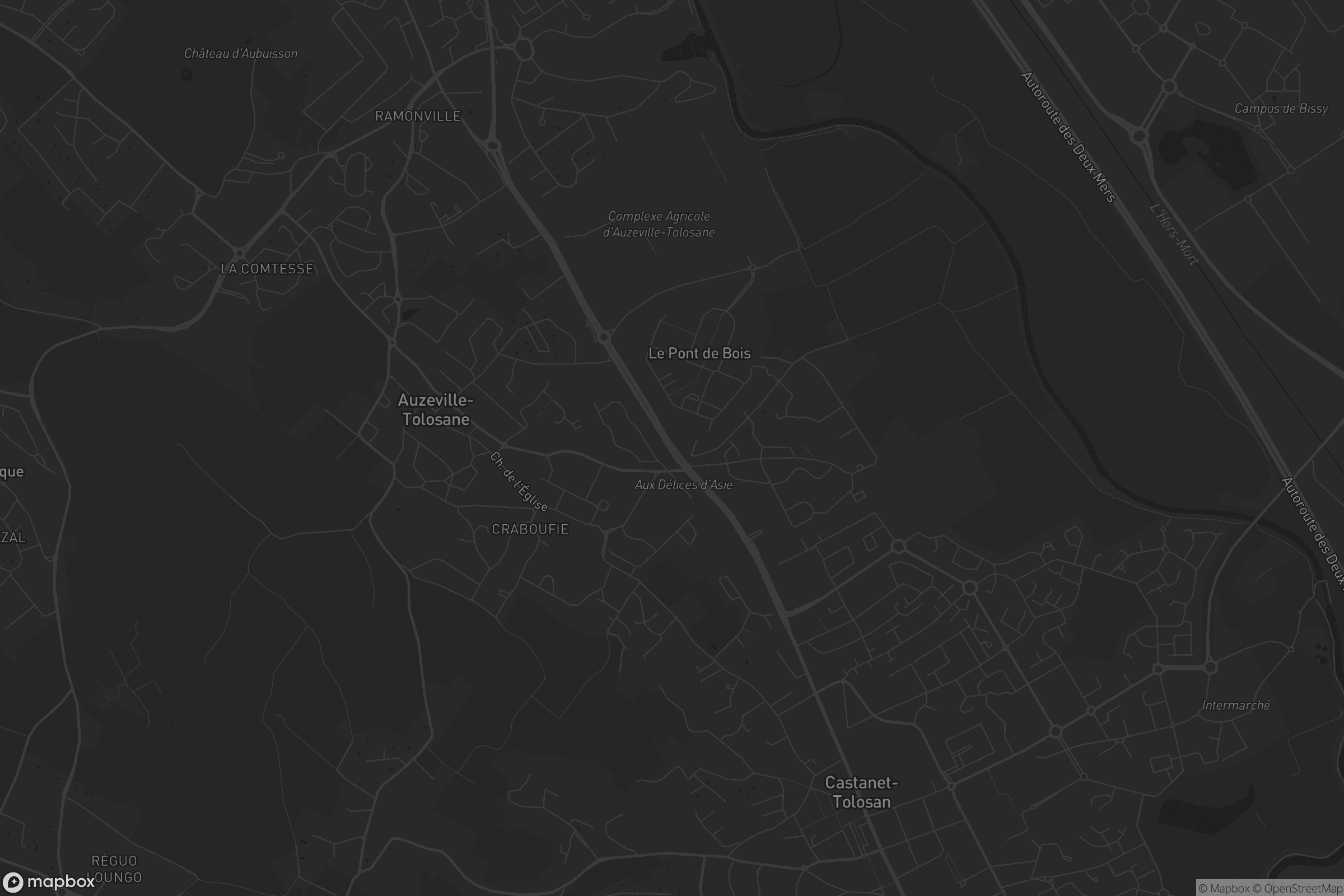 Carte de Auzeville-Tolosane