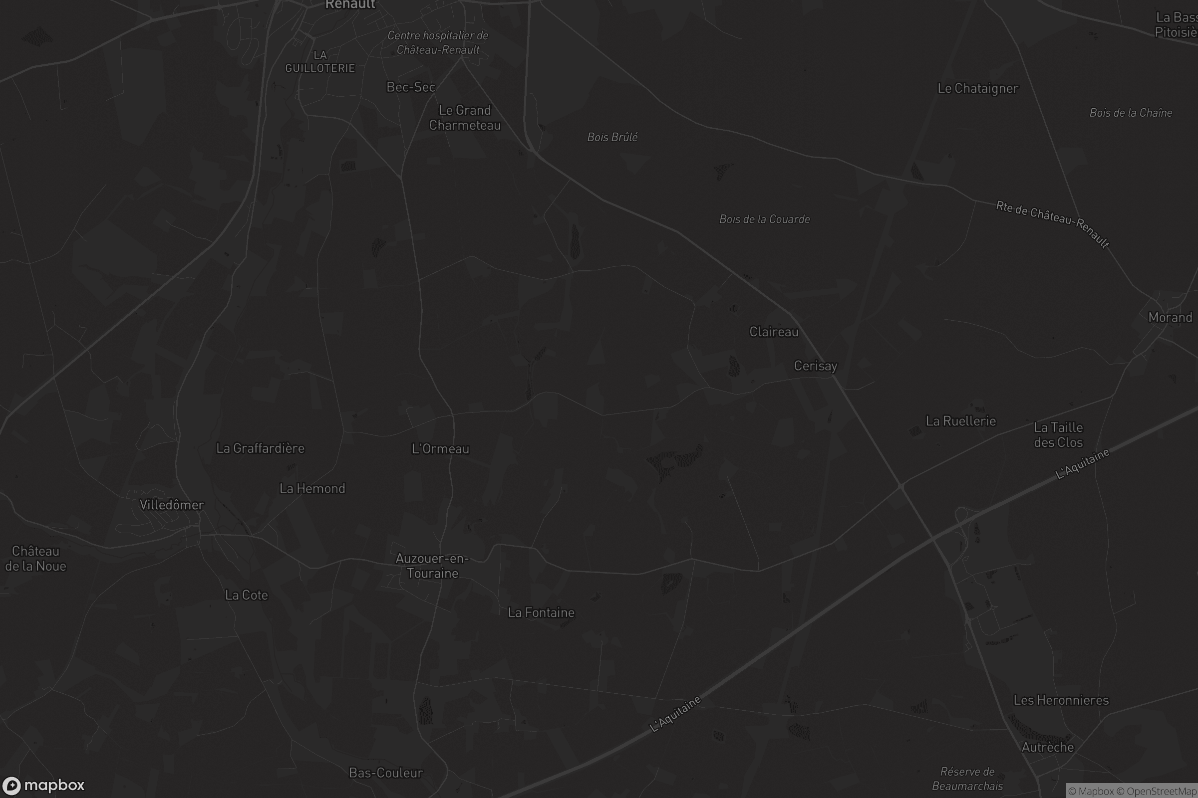 Carte de Auzouer-en-Touraine