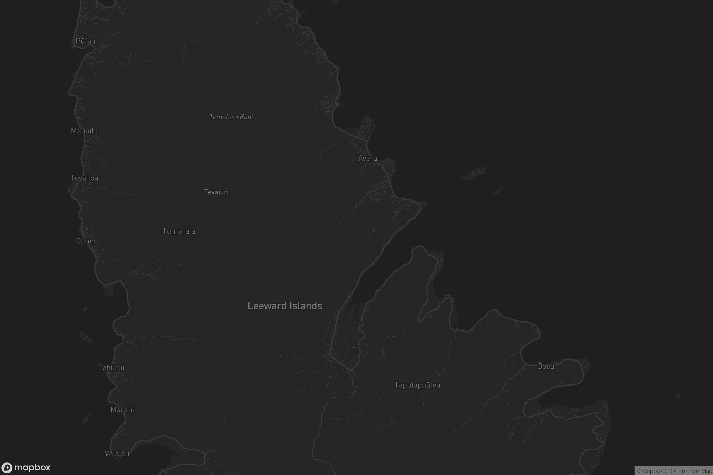 Carte de Avera - Raiatea