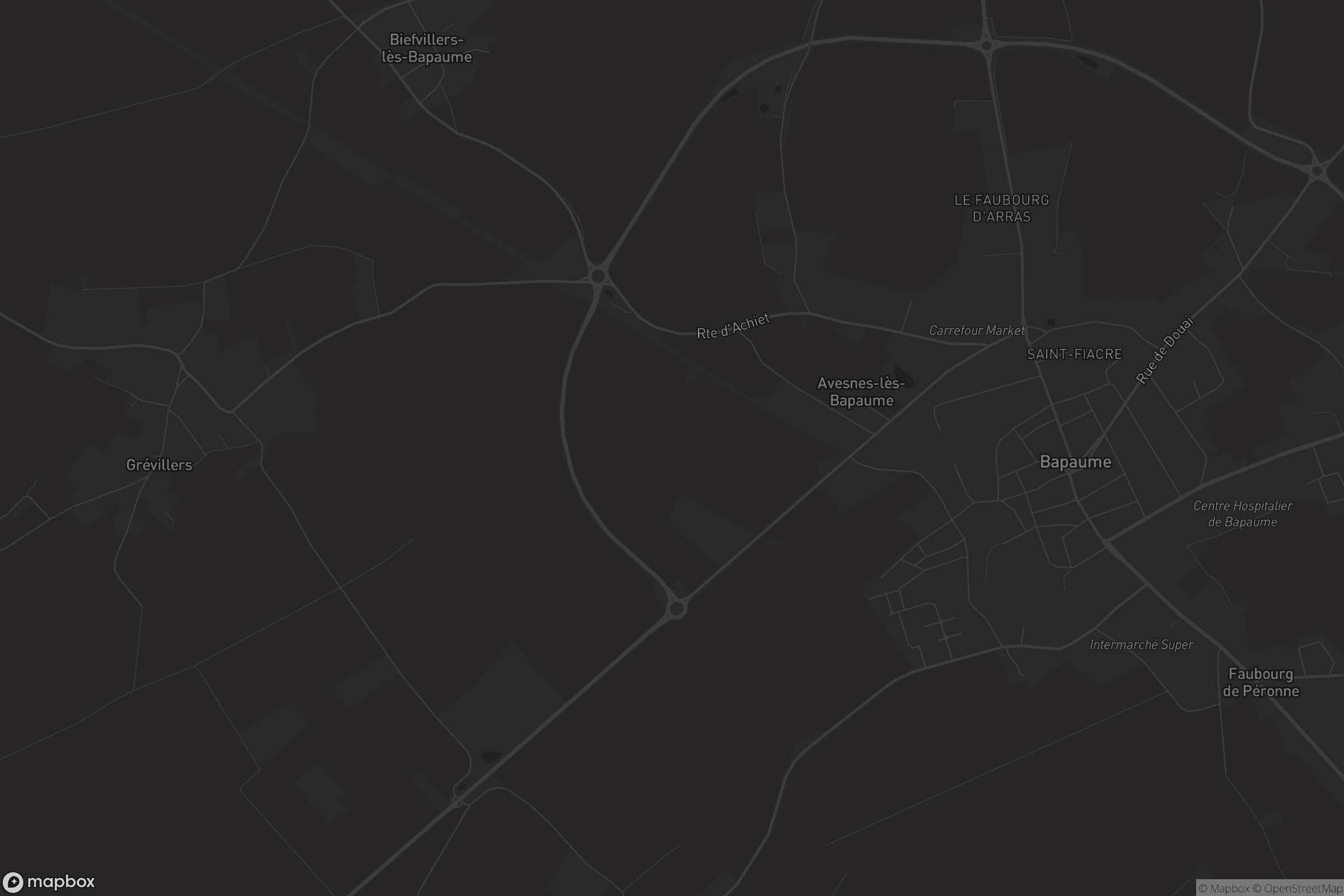 Carte de Avesnes-lès-Bapaume