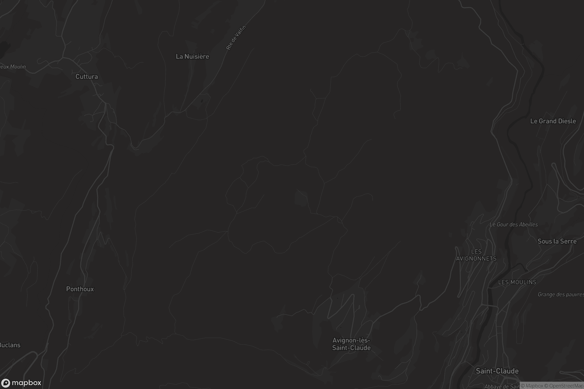 Carte de Avignon-lès-Saint-Claude