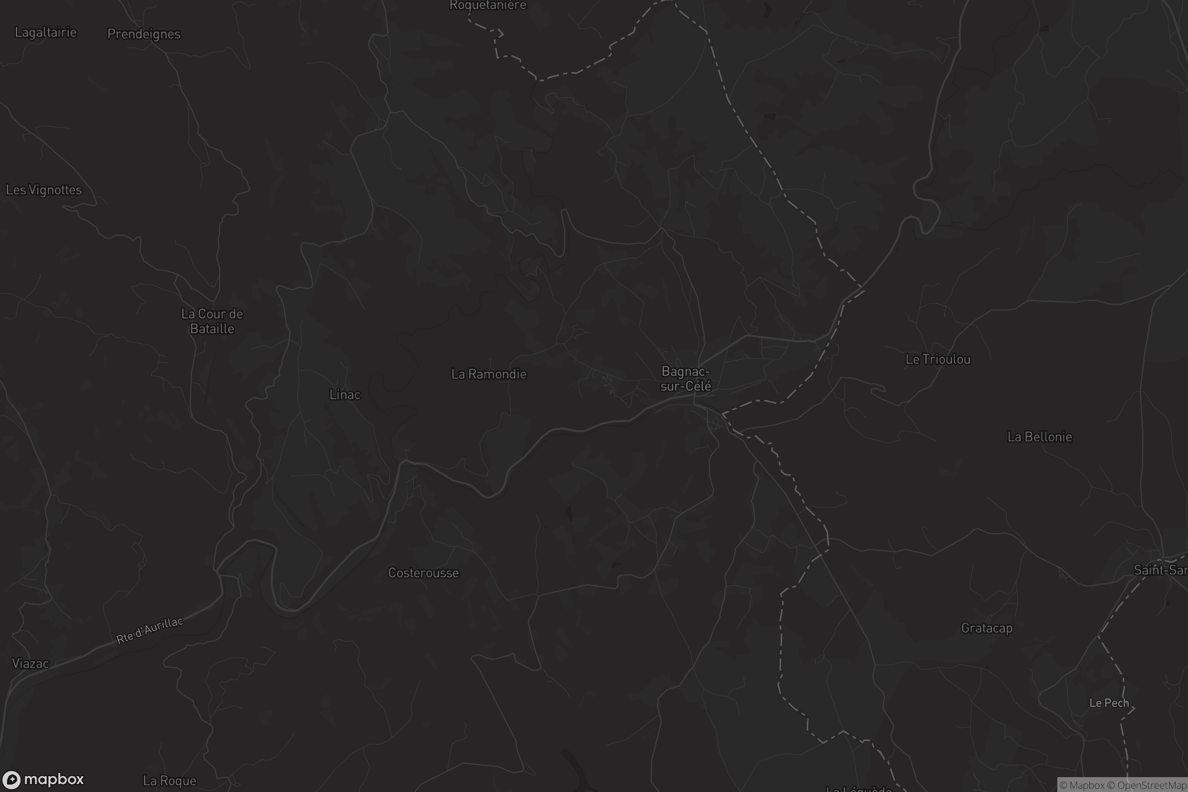 Carte de Bagnac-sur-Célé