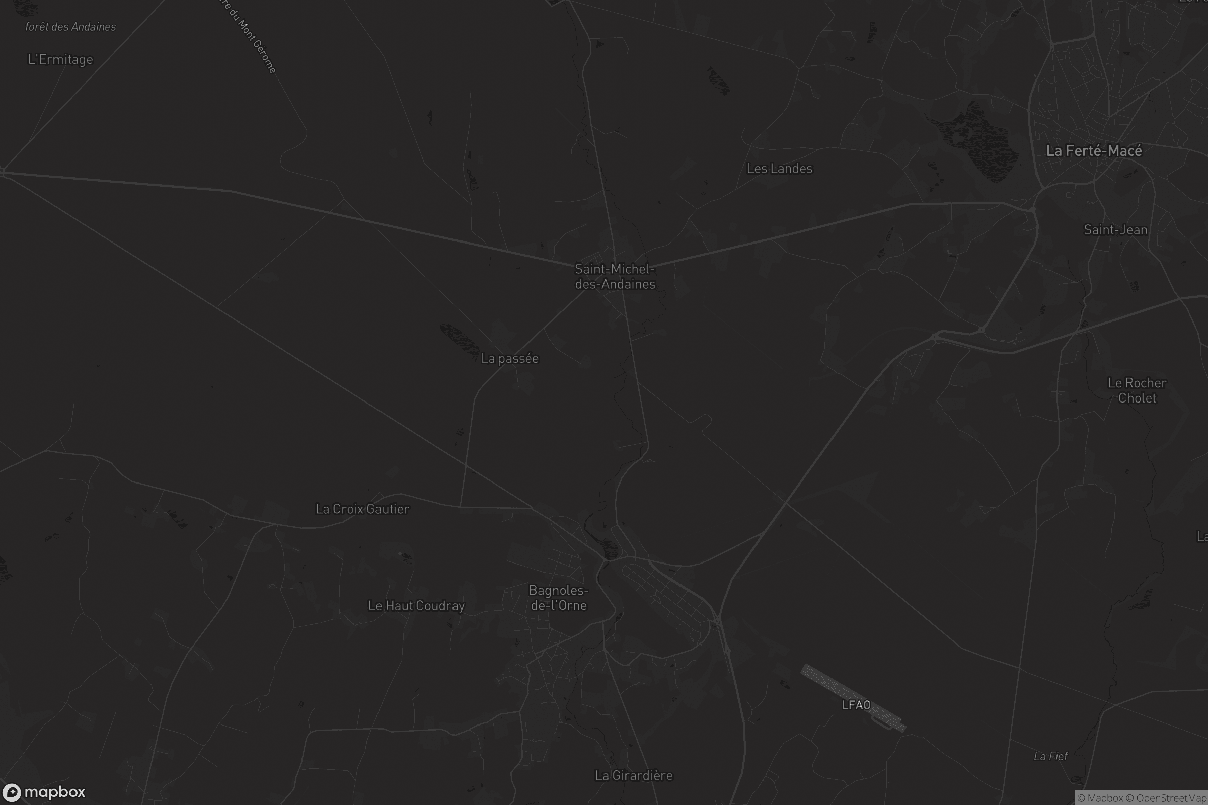 Carte de Bagnoles-de-l'Orne-Normandie