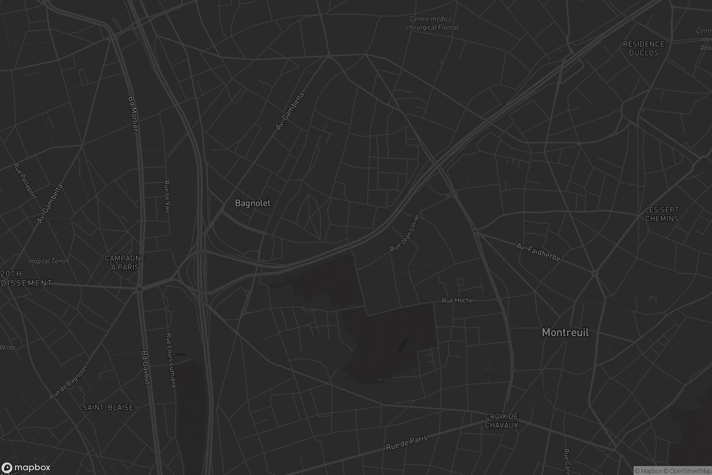 Carte de Bagnolet