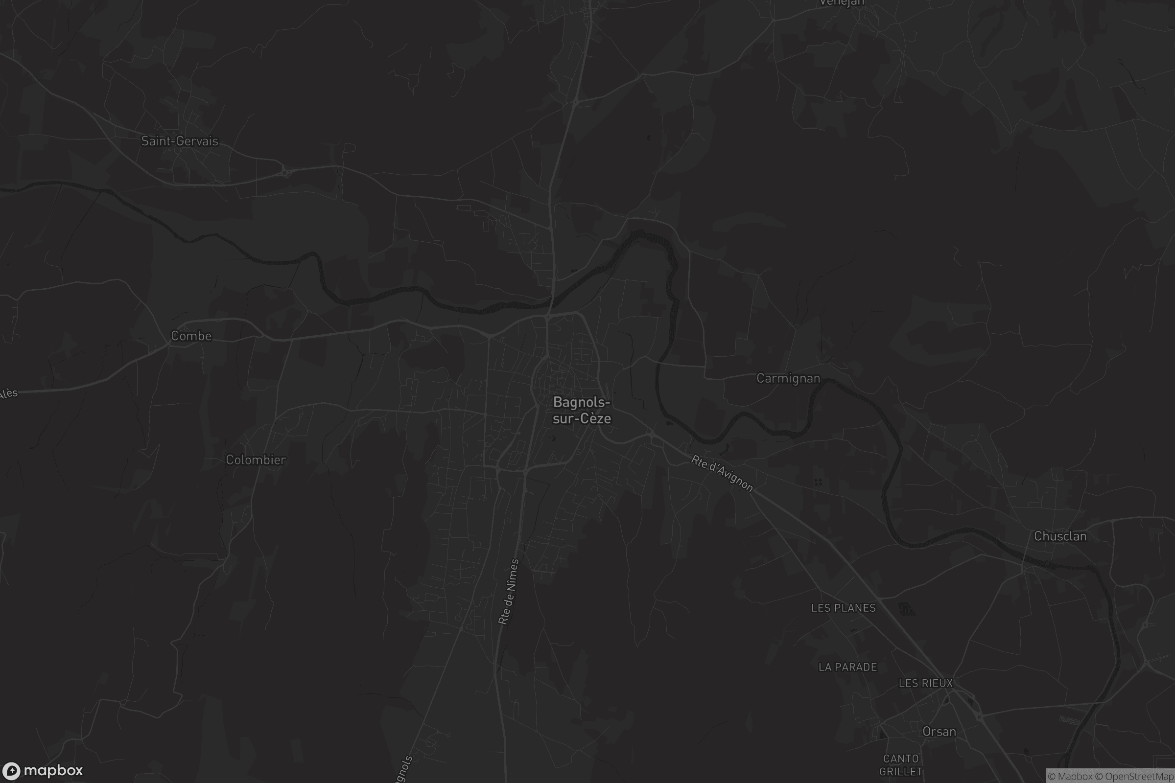 Carte de Bagnols-sur-Cèze