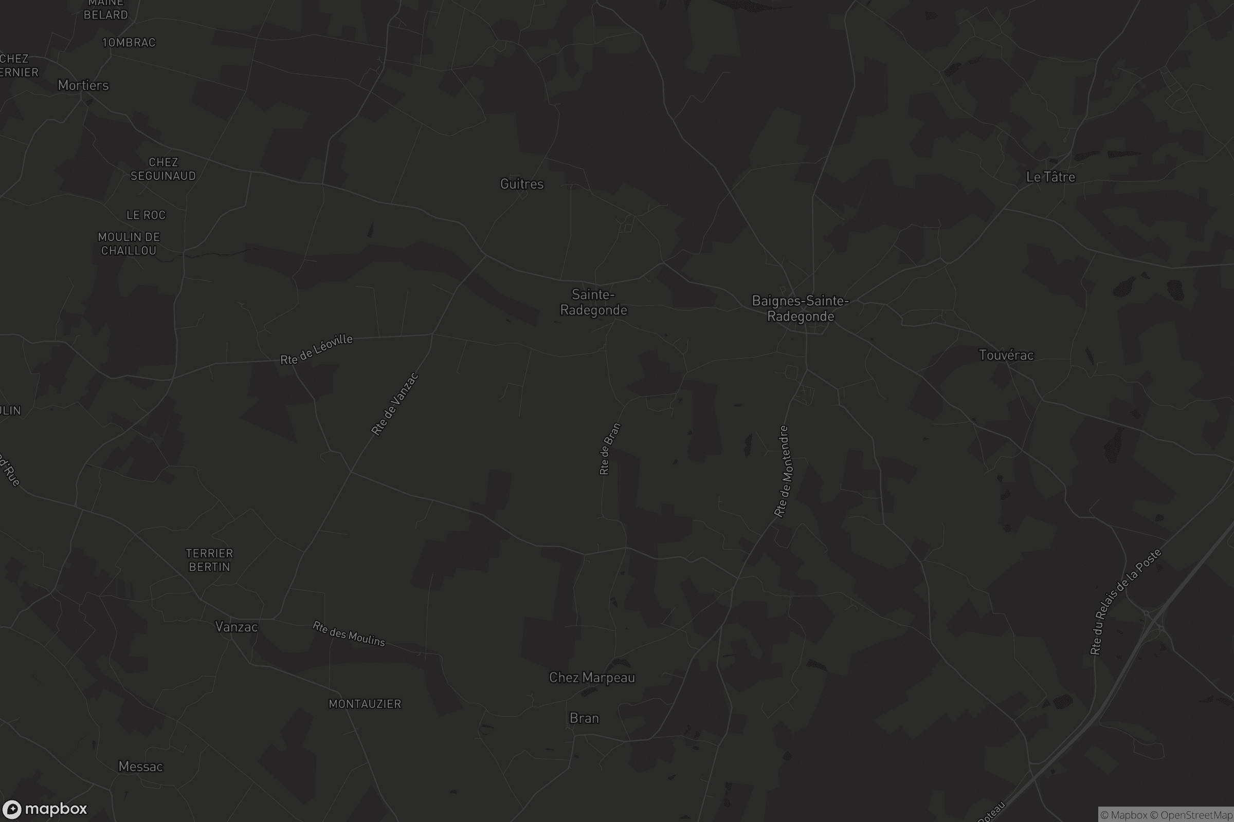 Carte de Baignes-Sainte-Radegonde