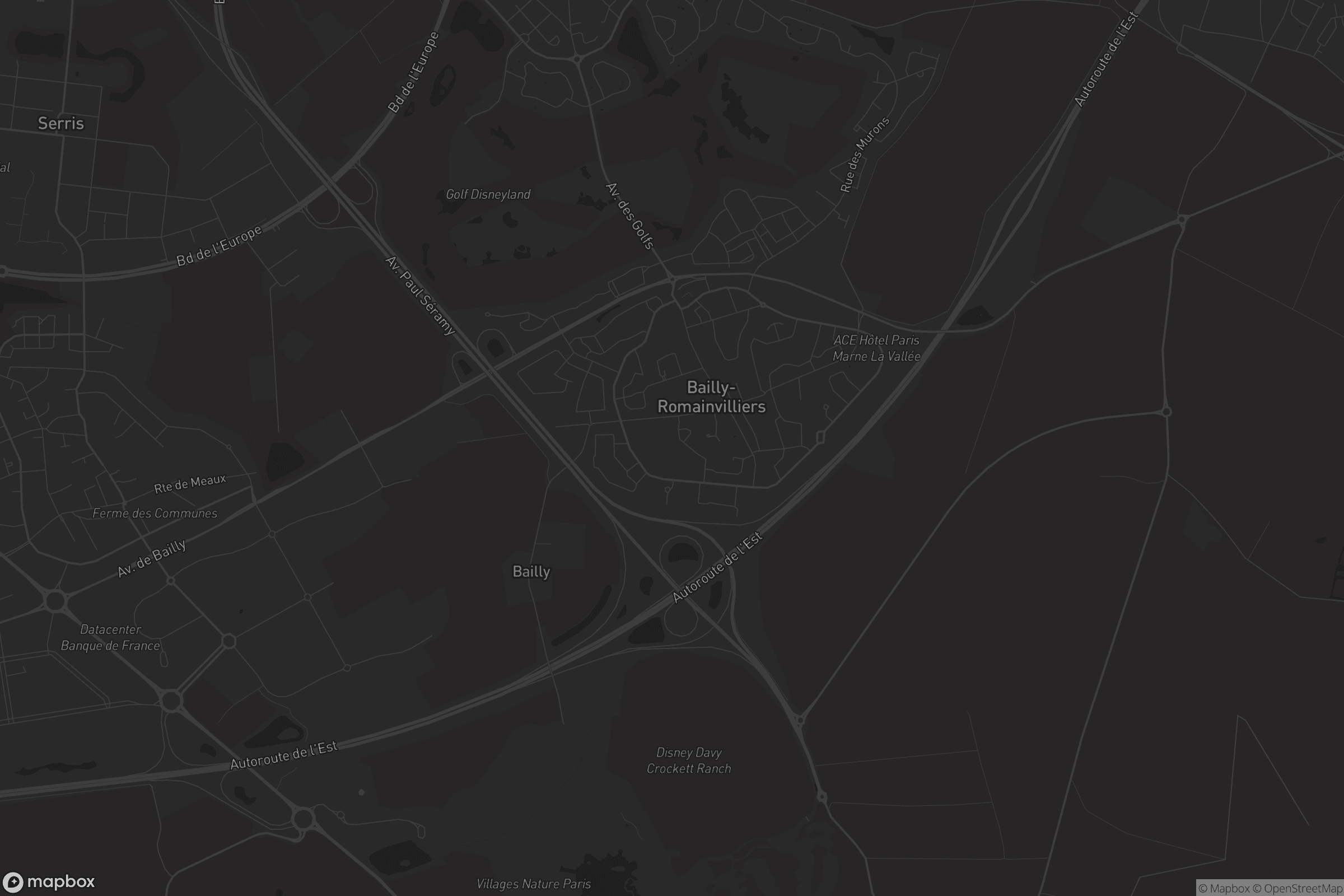 Carte de Bailly-Romainvilliers