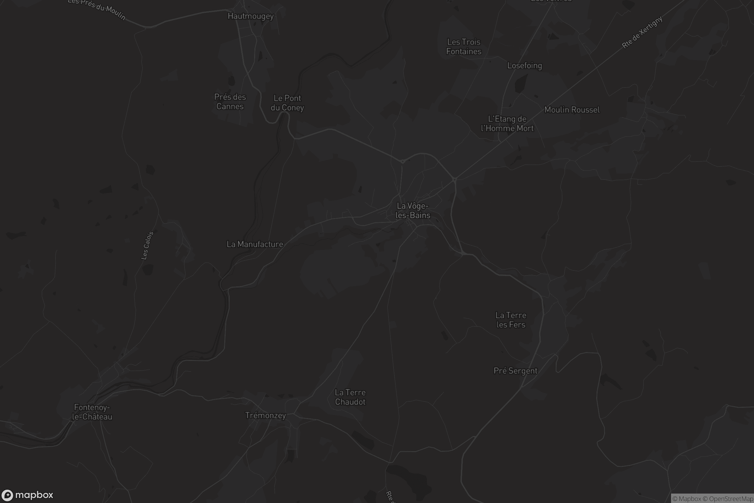 Carte de Bains-les-Bains