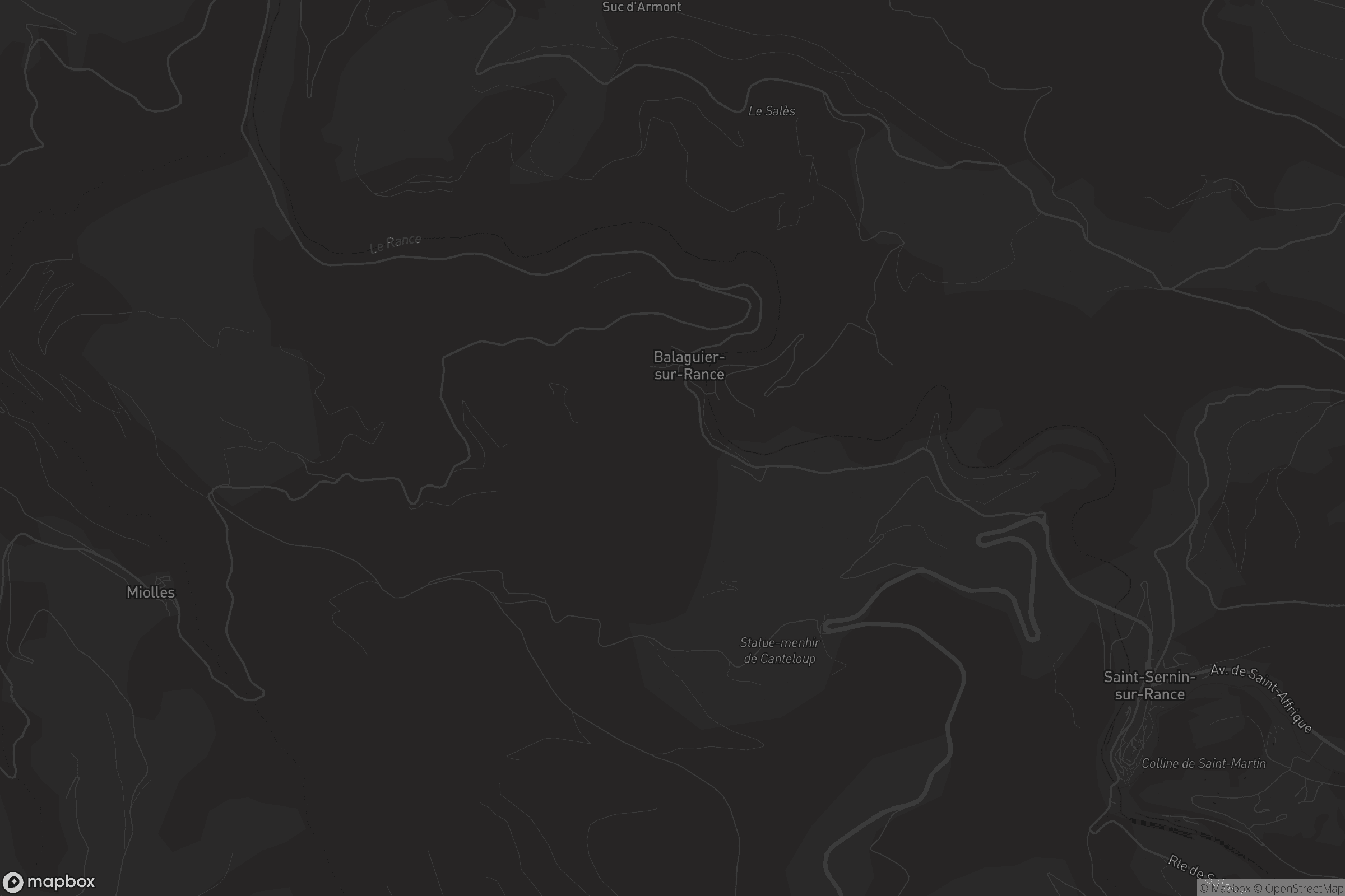 Carte de Balaguier-sur-Rance