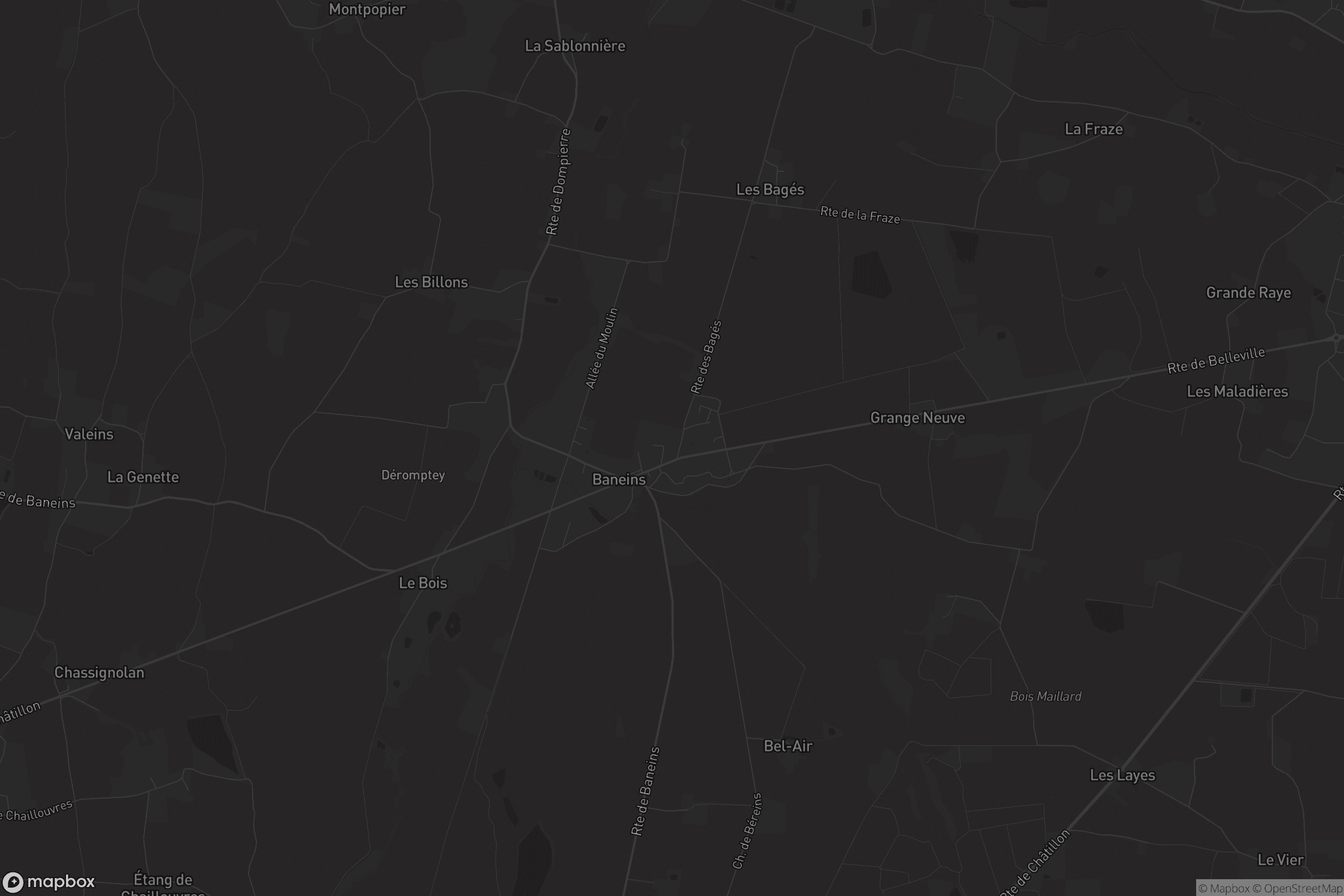 Carte de Baneins