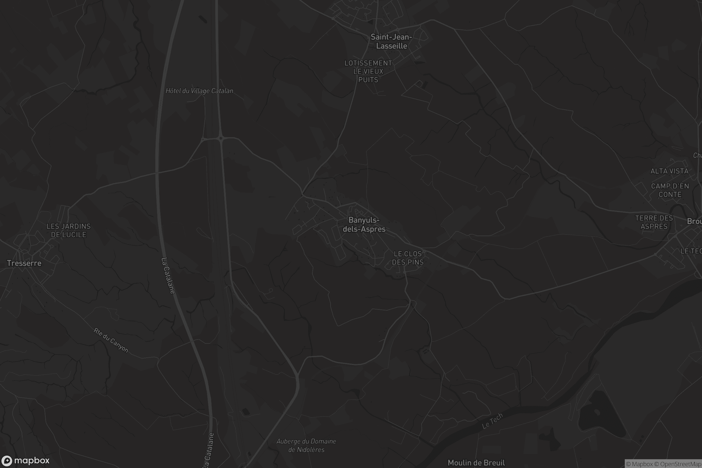 Carte de Banyuls-dels-Aspres