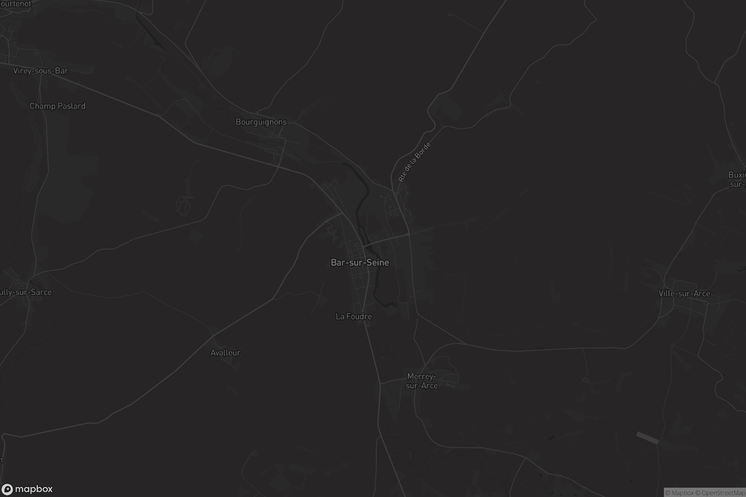 Carte de Bar-sur-Seine