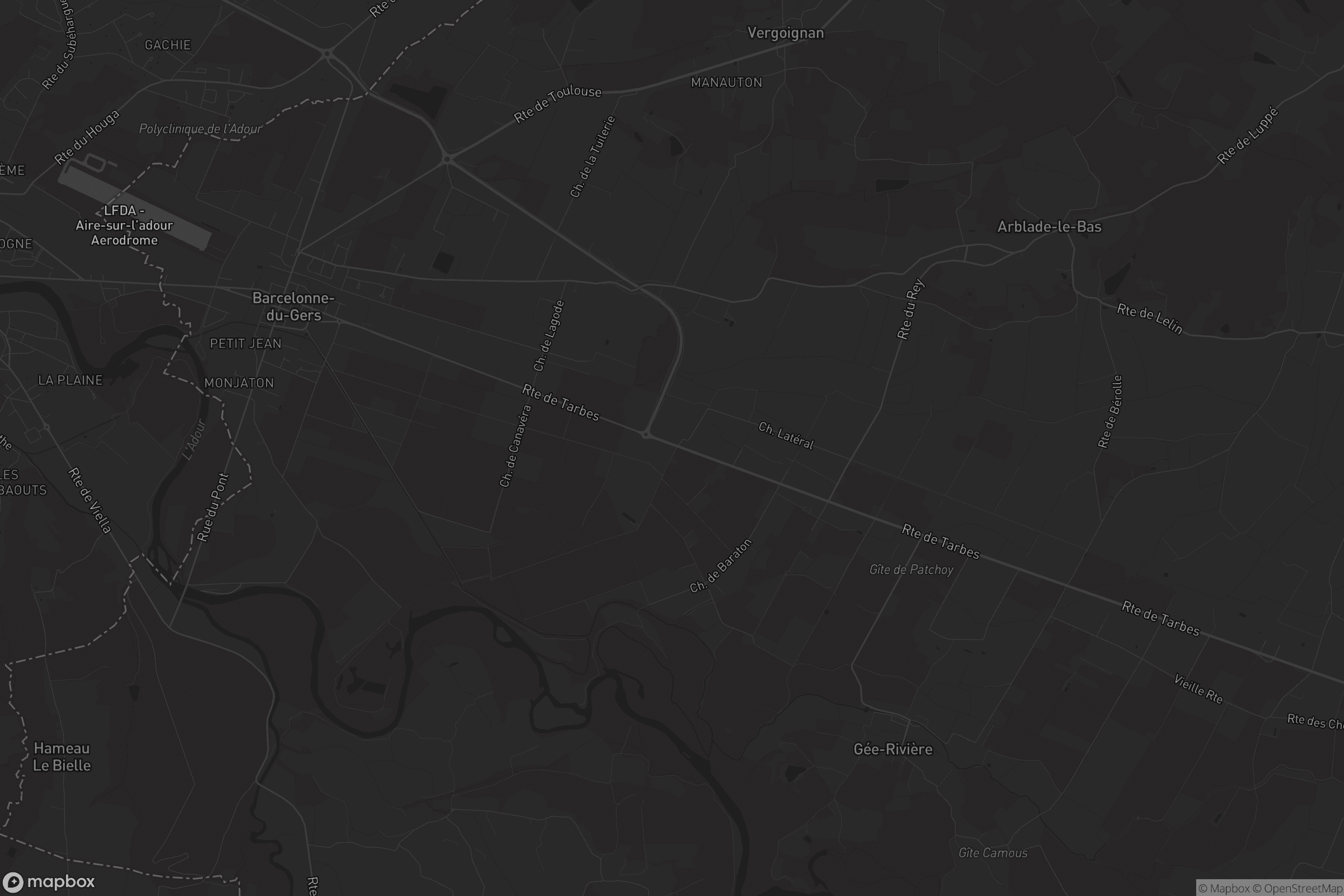 Carte de Barcelonne-du-Gers