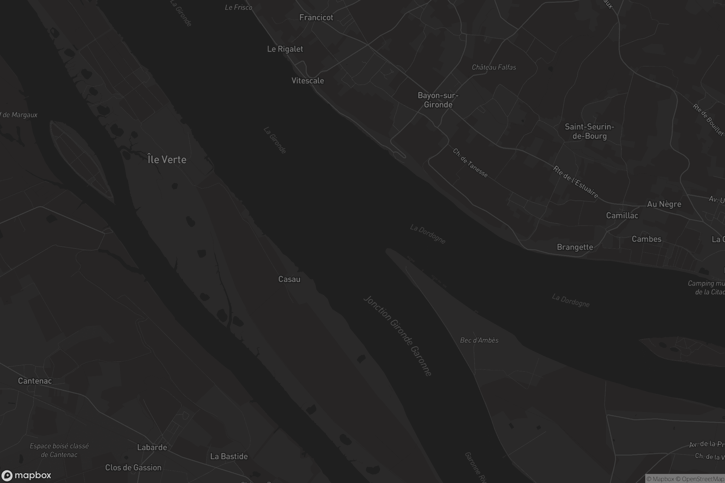 Carte de Bayon-sur-Gironde