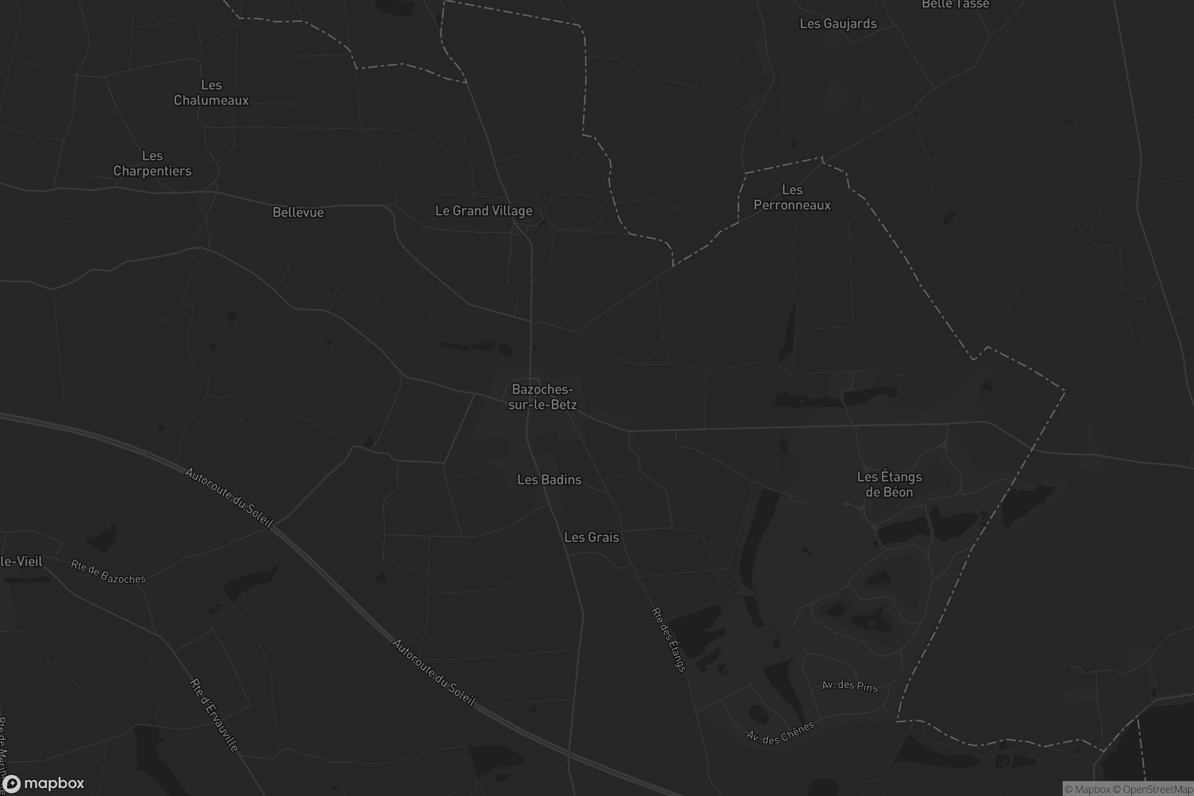 Carte de Bazoches-sur-le-Betz