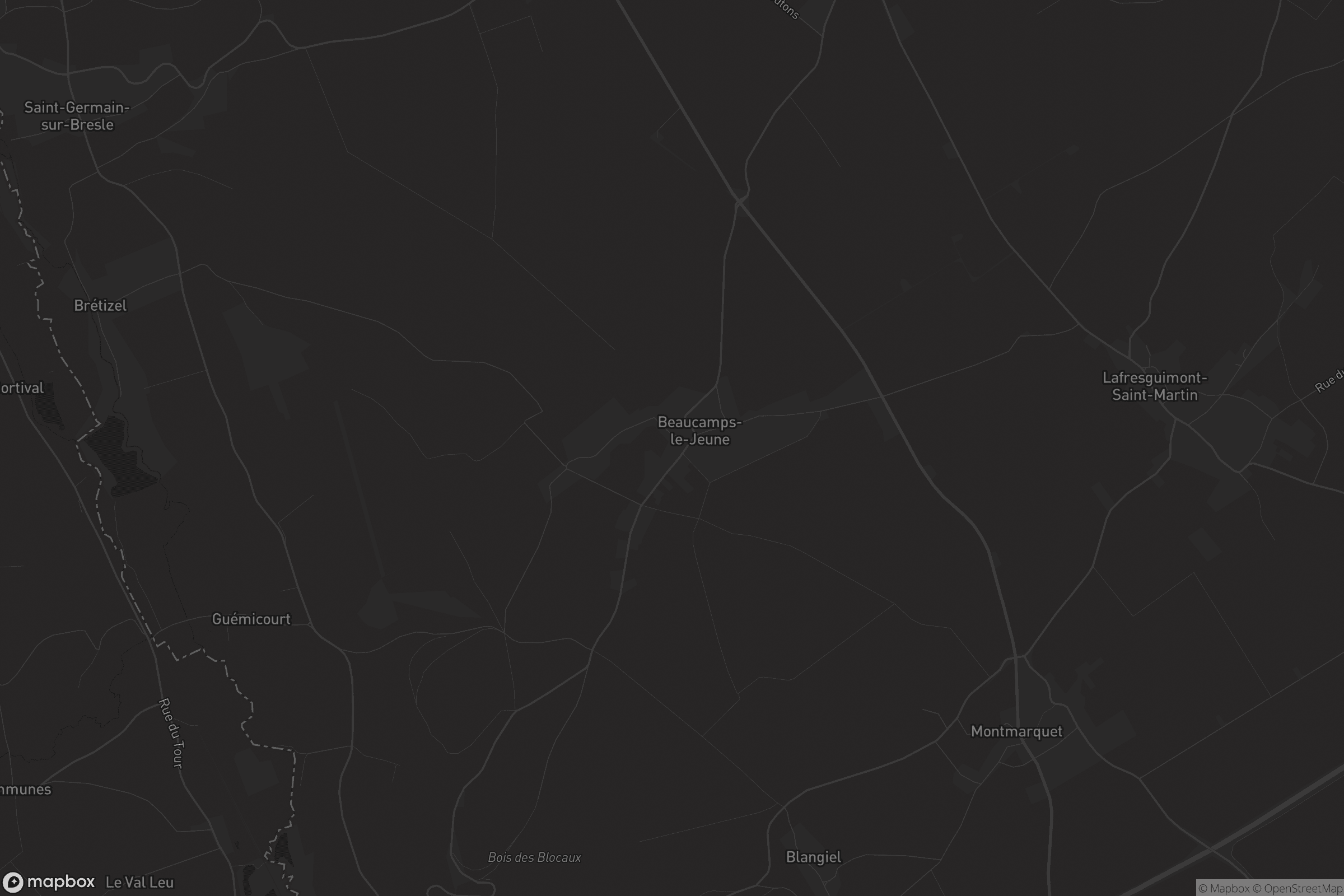 Carte de Beaucamps-le-Jeune