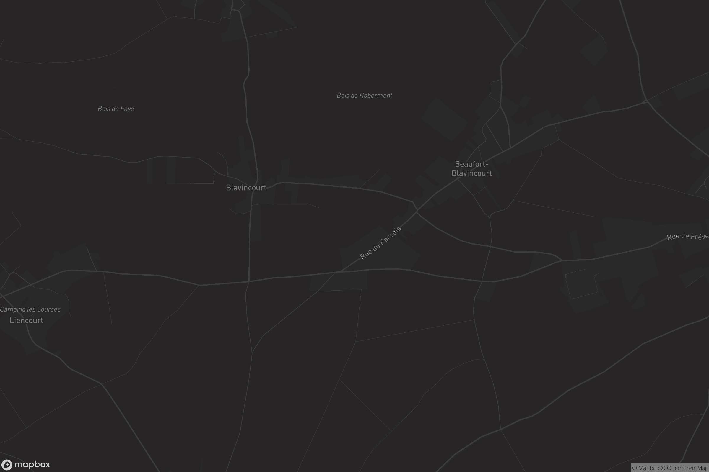 Carte de Beaufort-Blavincourt