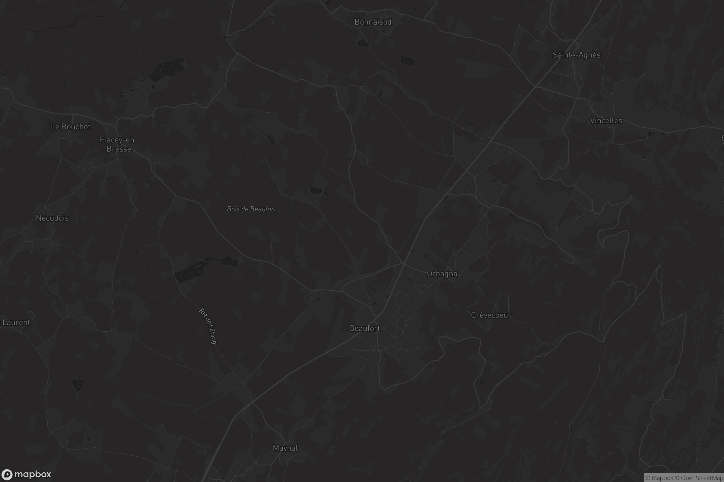 Carte de Beaufort-Orbagna