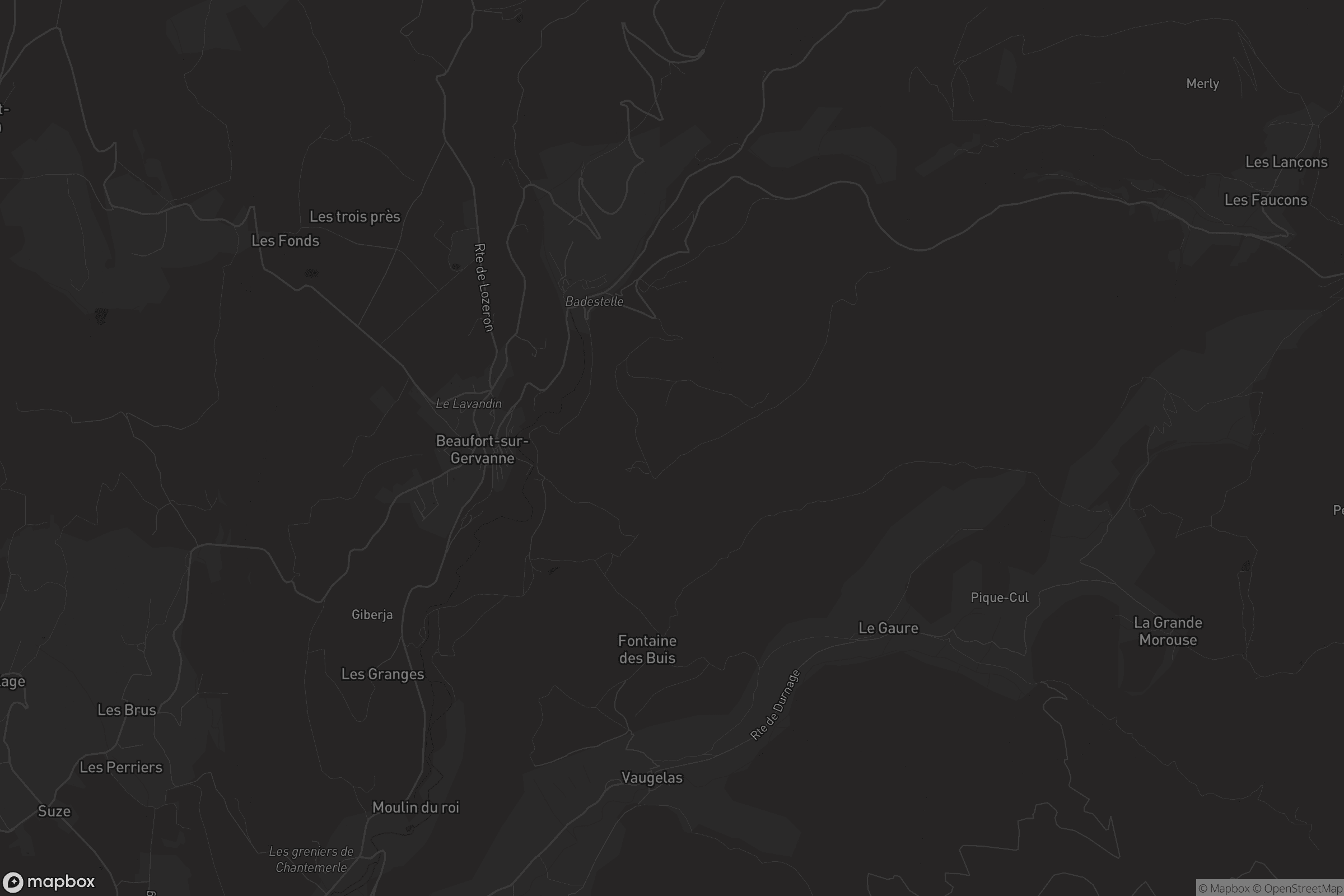 Carte de Beaufort-sur-Gervanne