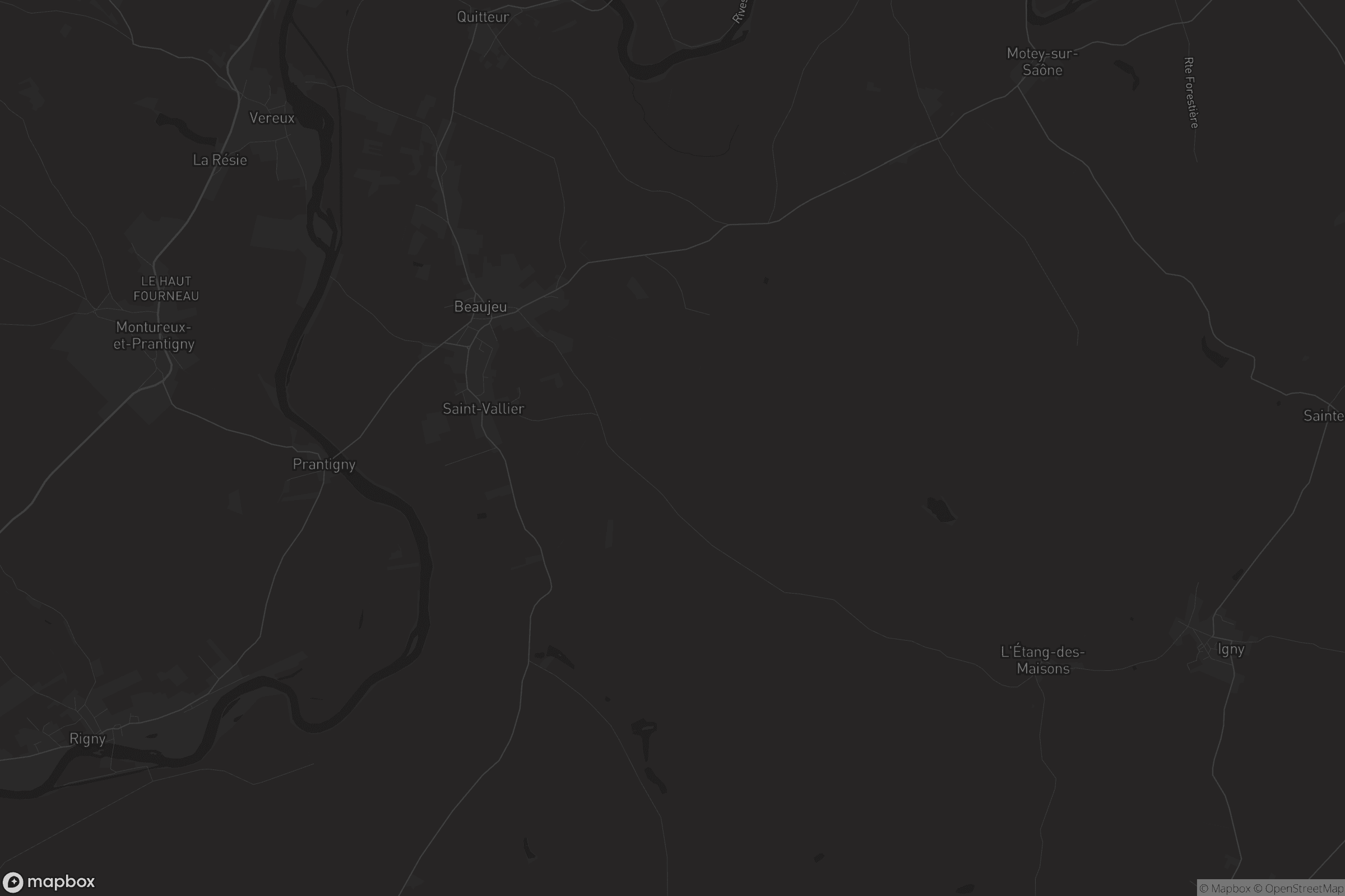 Carte de Beaujeu-Saint-Vallier-et-Pierrejux